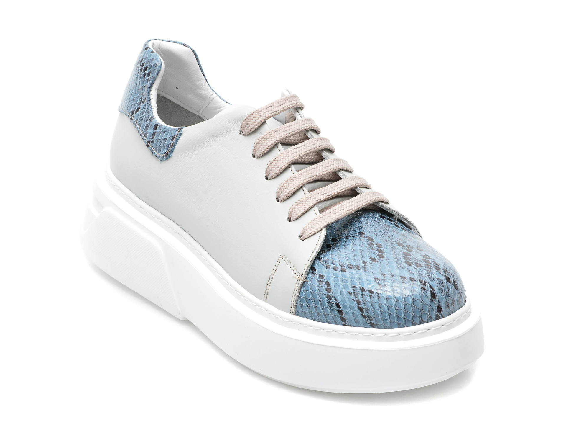 Pantofi BILKANS albastri, 81095, din piele naturala /femei/pantofi