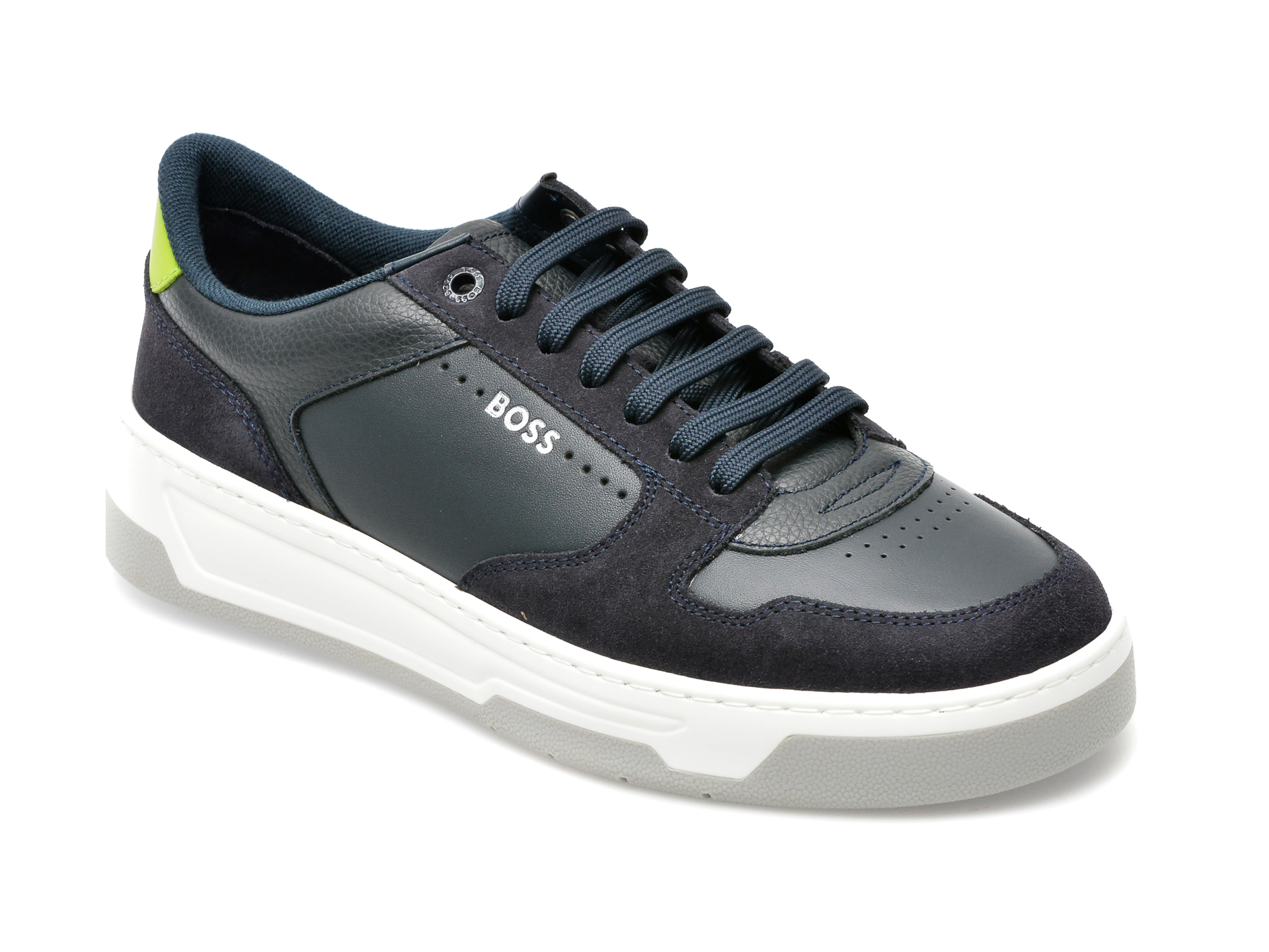 Pantofi BOSS bleumarin, 3208, din piele naturala /barbati/pantofi