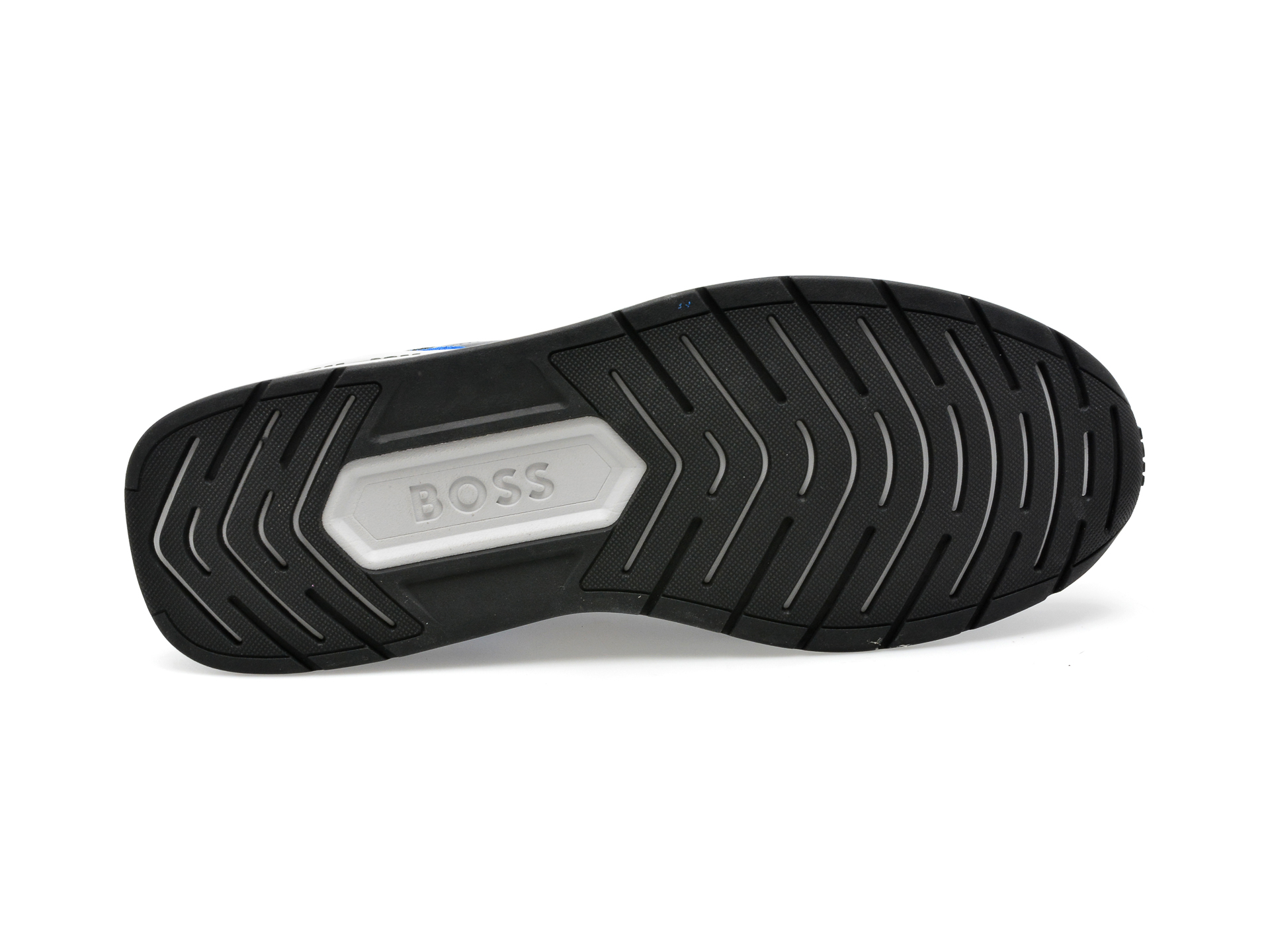 Pantofi BOSS gri, 3214, din piele intoarsa si material textil