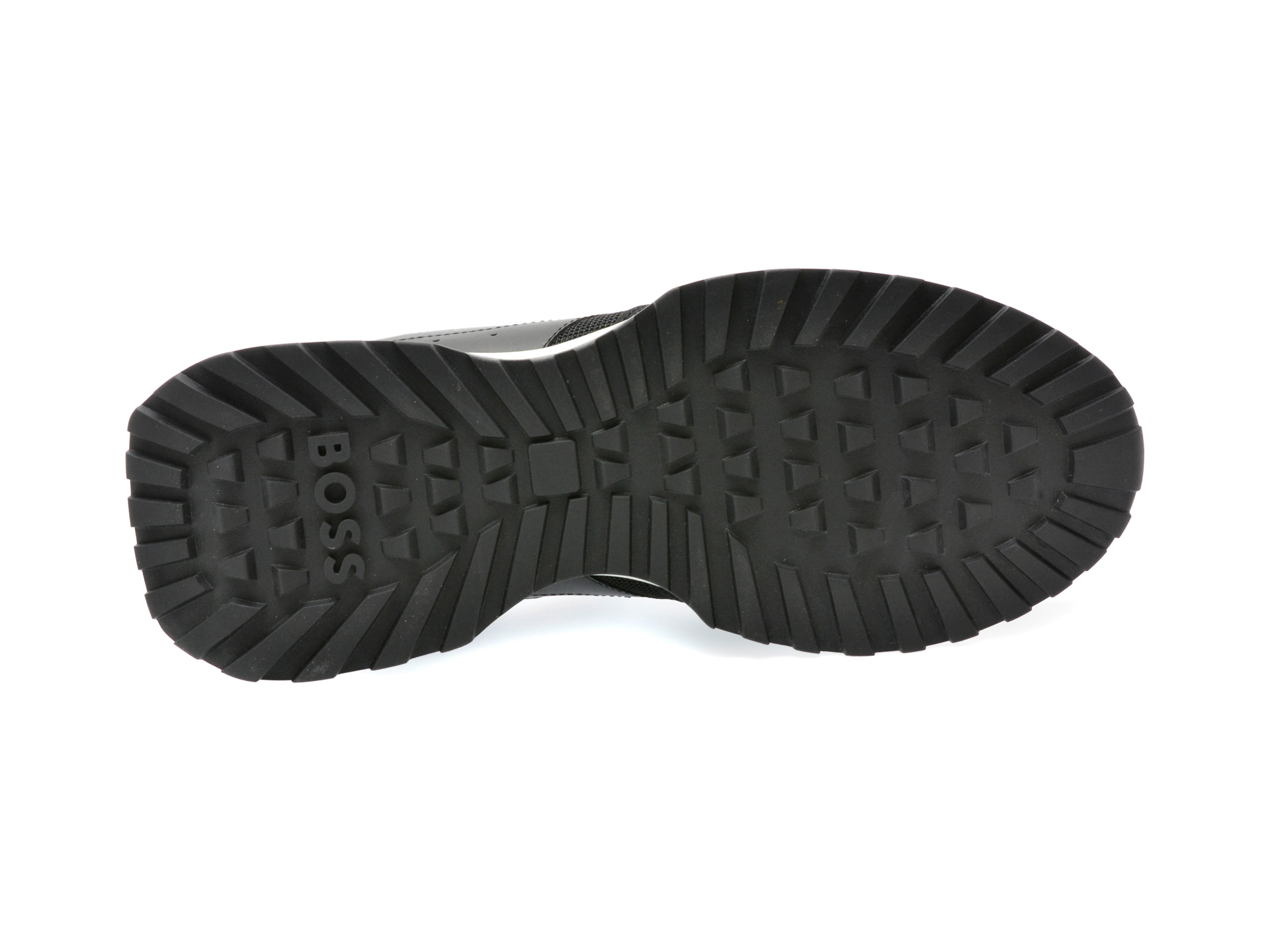 Pantofi BOSS negri, 8280, din piele ecologica