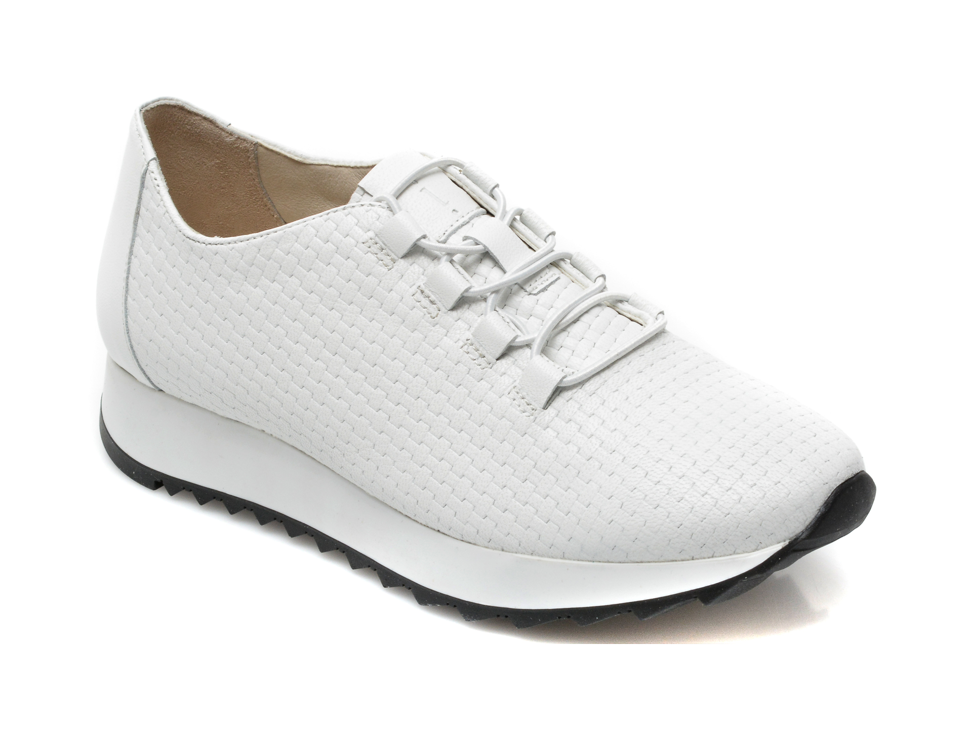 Pantofi BRAVELLI albi, 91122, din piele naturala Bravelli imagine super redus 2022