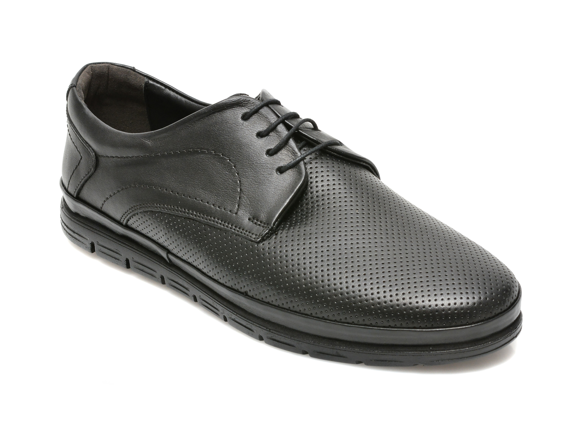 Pantofi BRAVELLI negri, 13125, din piele naturala