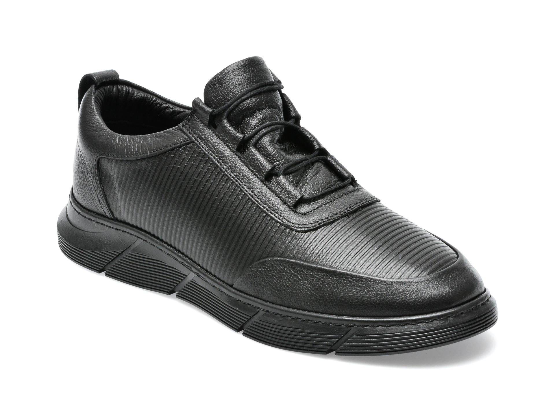Pantofi BRAVELLI negri, 13256, din piele naturala /barbati/pantofi