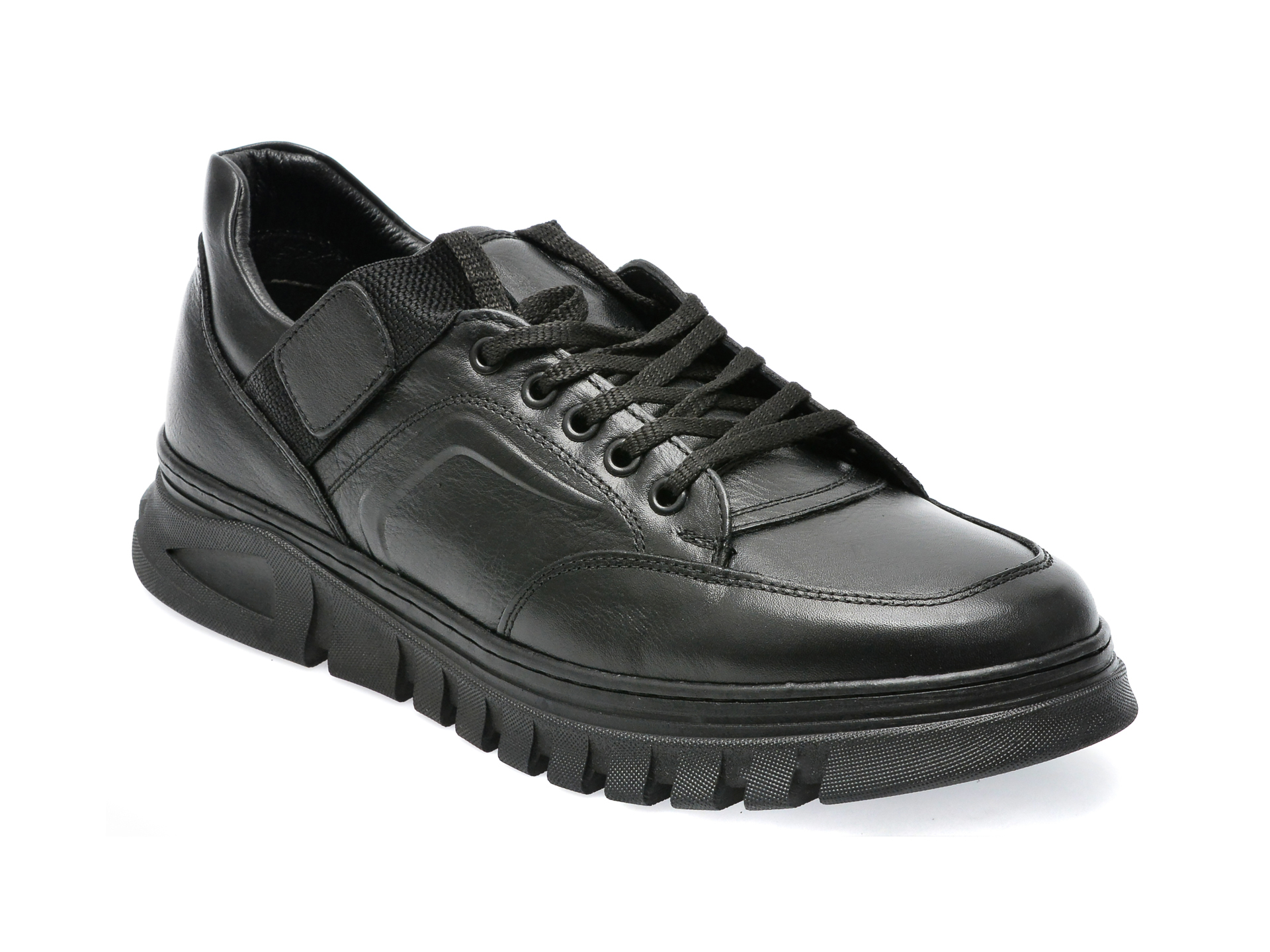 Pantofi BRAVELLI negri, 13265, din piele naturala