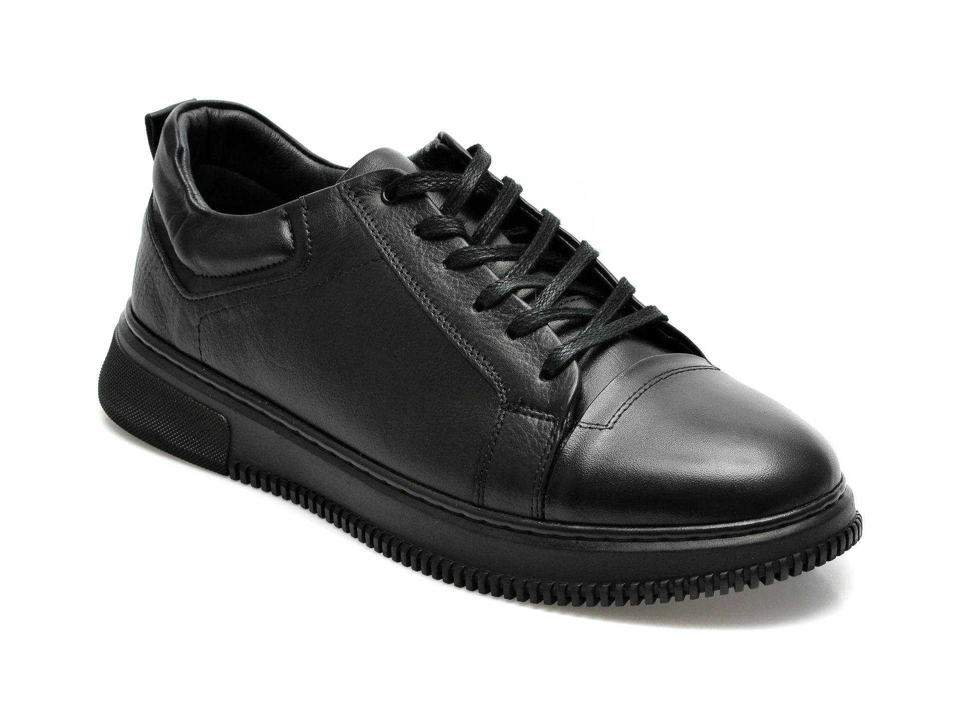 Pantofi BRAVELLI negri, 13324, din piele naturala