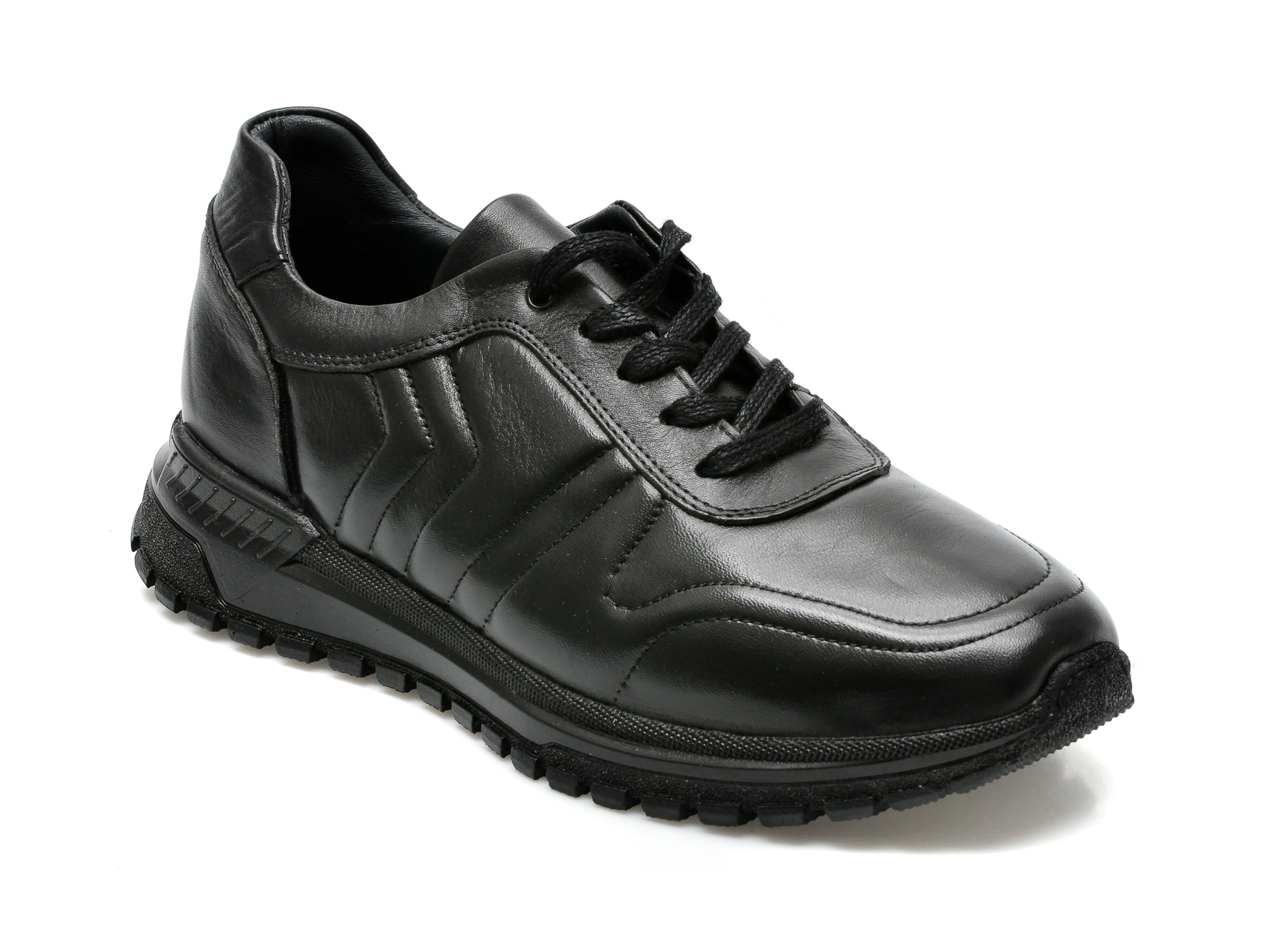 Pantofi BRAVELLI negri, 13330, din piele naturala