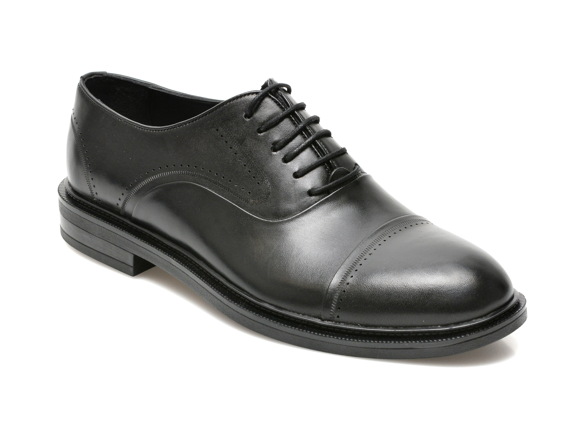 Pantofi BRAVELLI negri, 26015, din piele naturala Bravelli imagine noua
