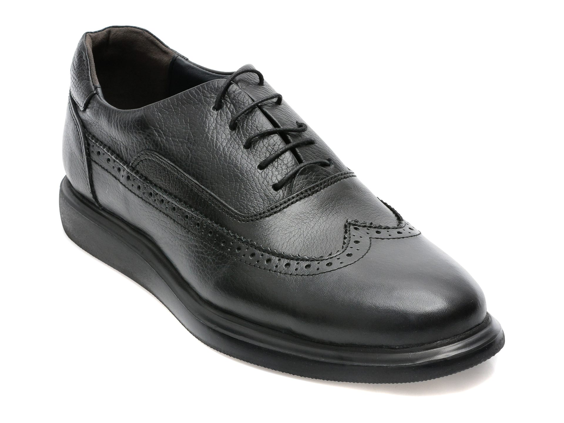 Pantofi BRAVELLI negri, 40104, din piele naturala /barbati/pantofi