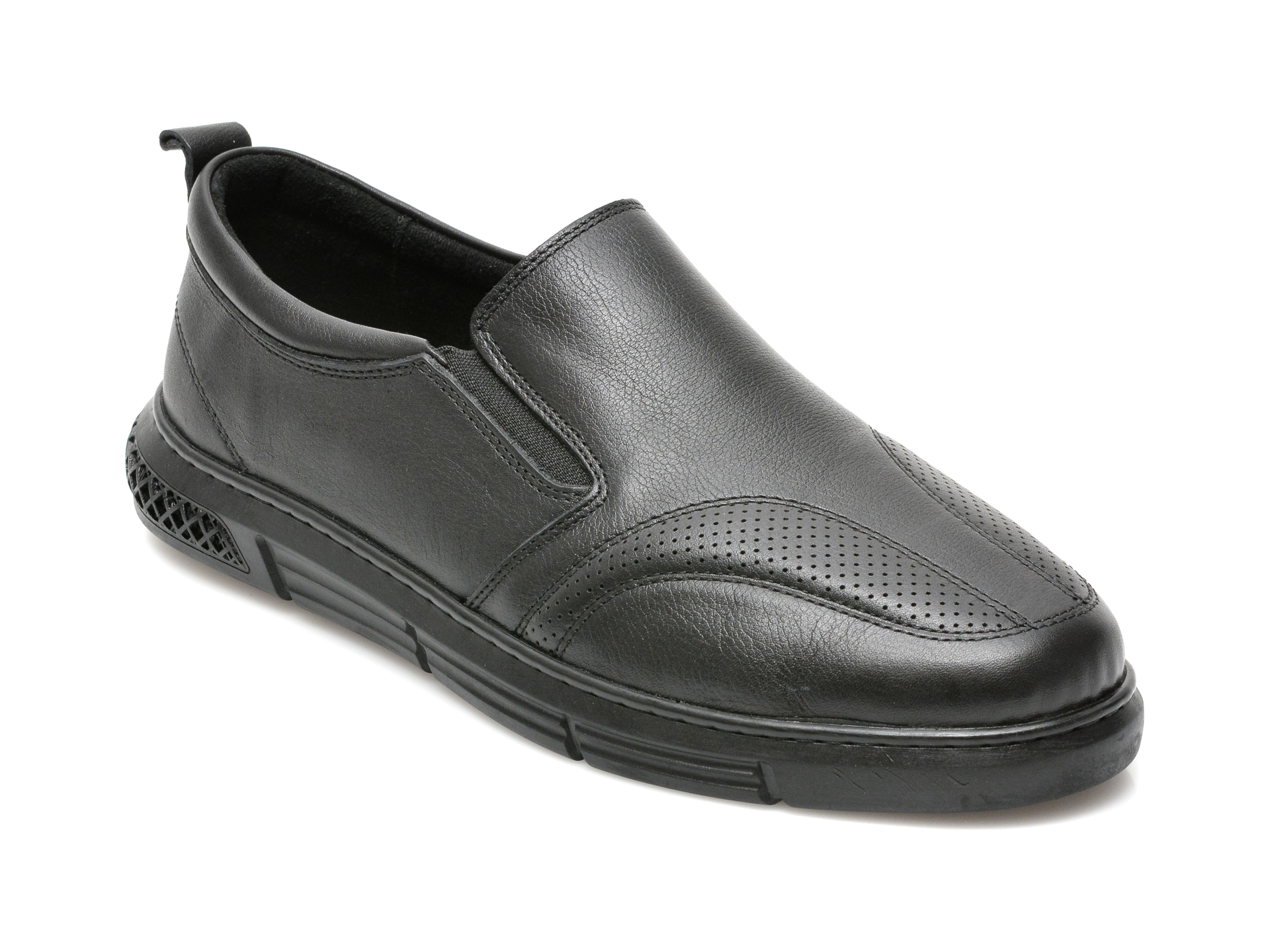 Pantofi BRAVELLI negri, 55605, din piele naturala Bravelli imagine noua