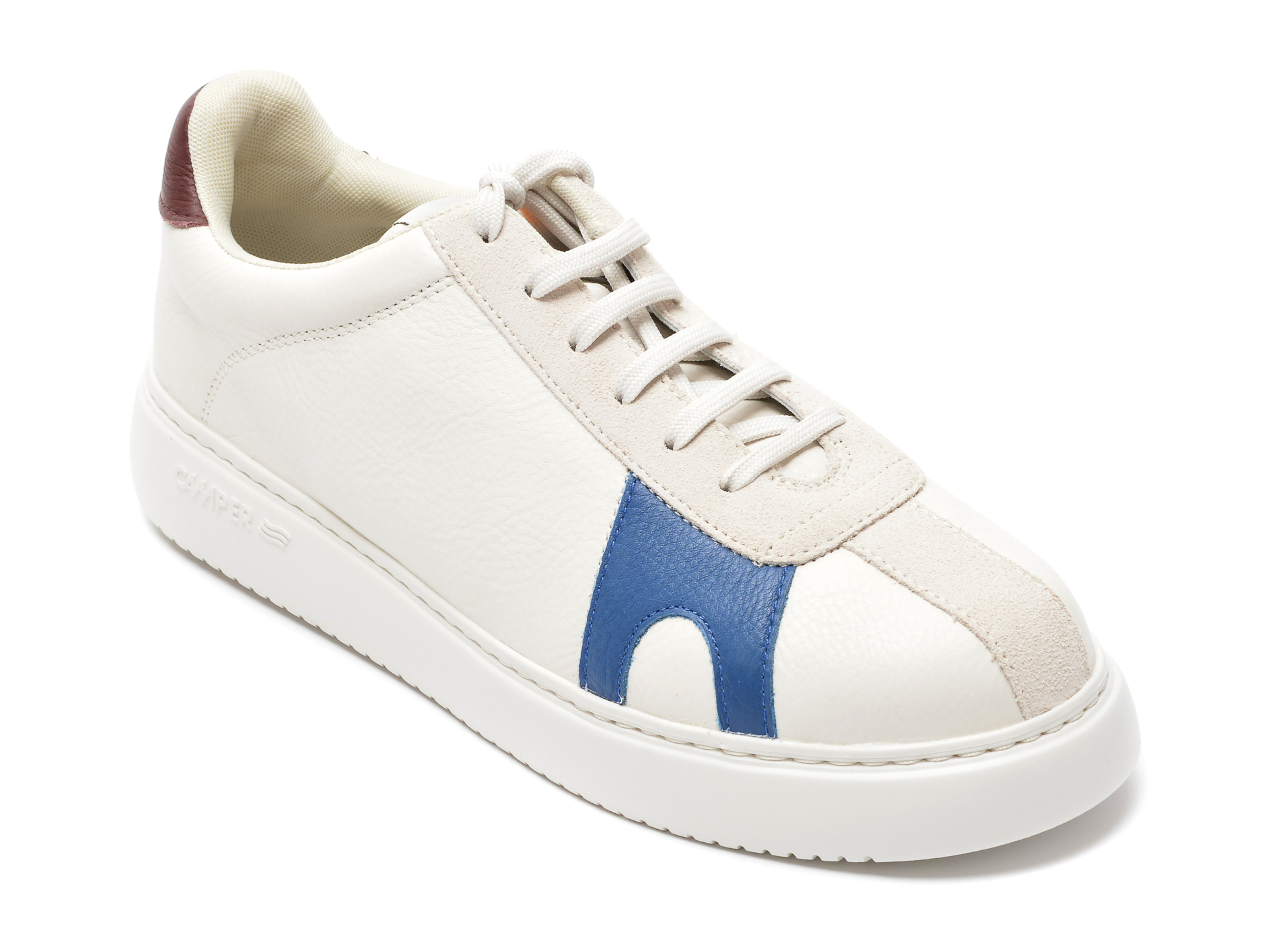 Pantofi CAMPER albi, K100743, din piele naturala