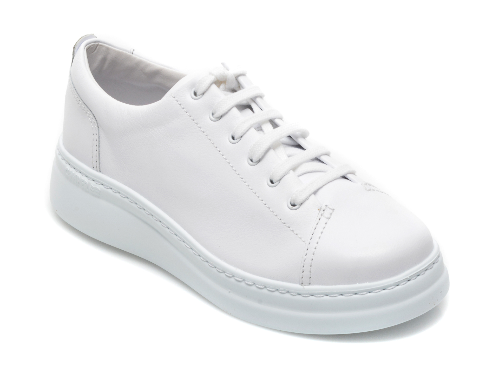 Pantofi CAMPER albi, K200508, din piele naturala 2023 ❤️ Pret Super Black Friday otter.ro imagine noua 2022