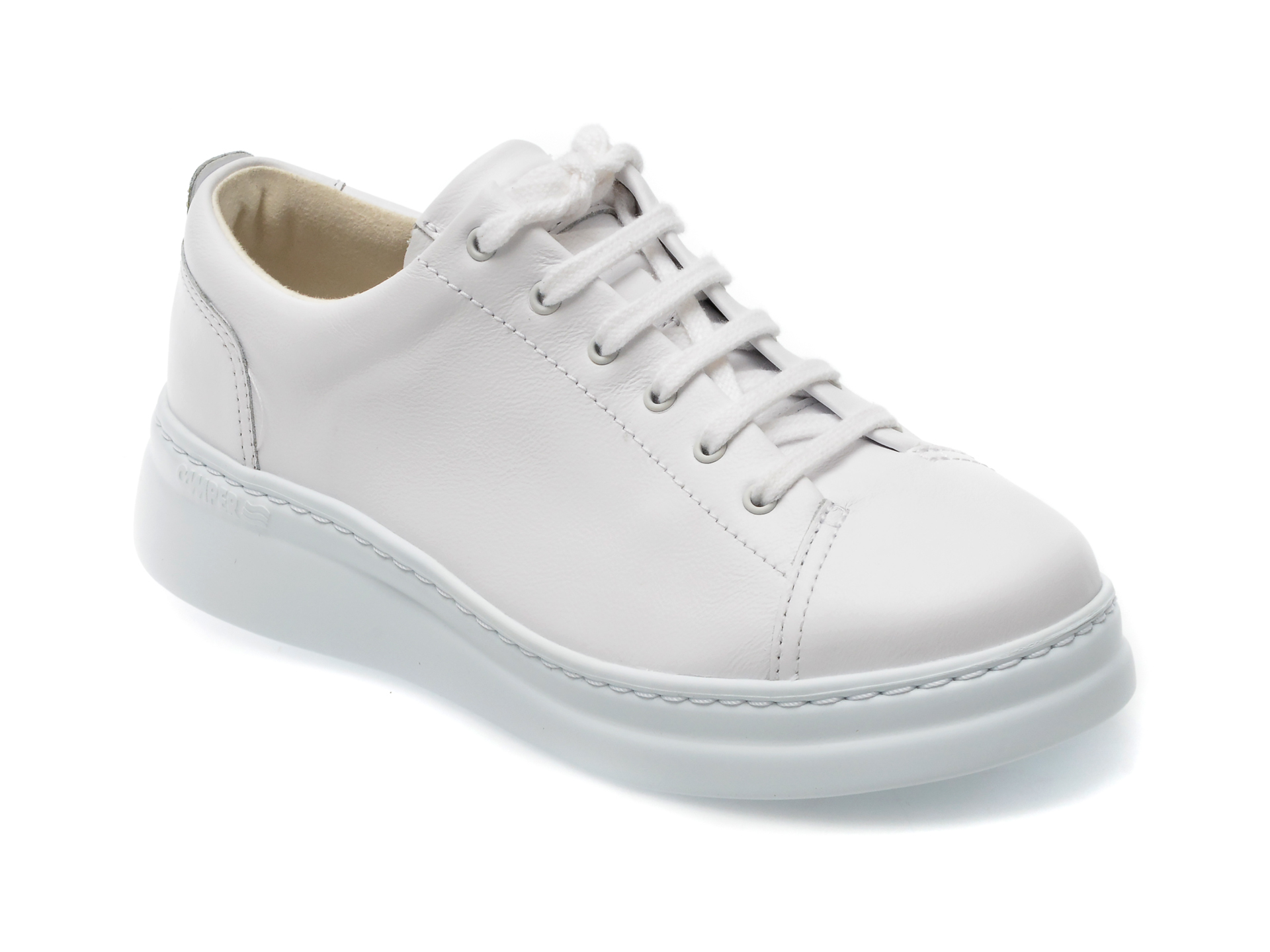 Pantofi CAMPER albi, K200508, din piele naturala /femei/pantofi