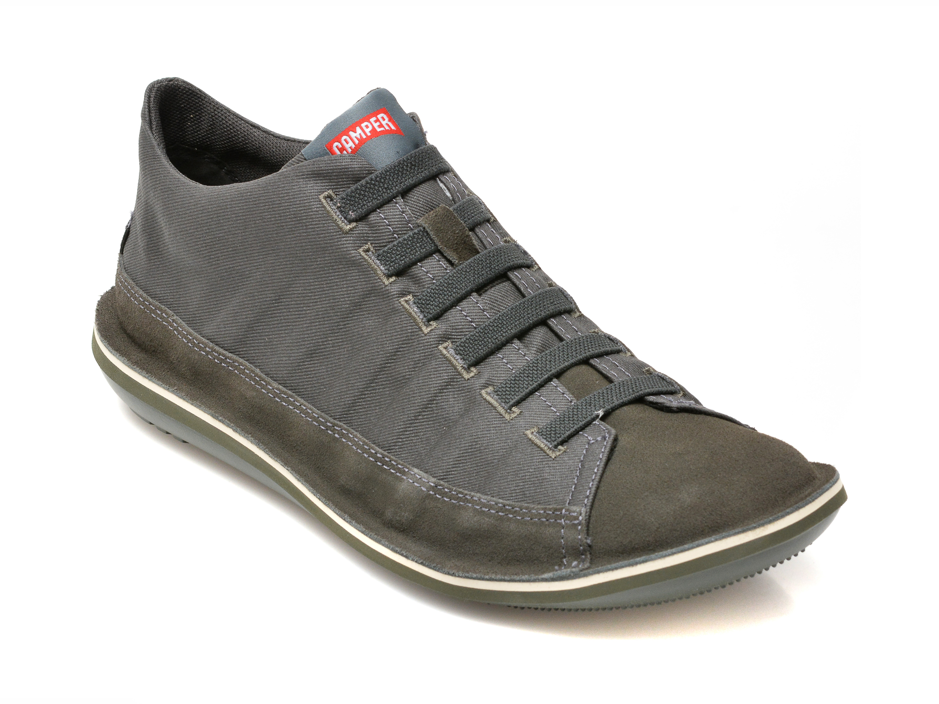 Pantofi CAMPER gri, 36791, din material textil si piele intoarsa Camper imagine noua 2022