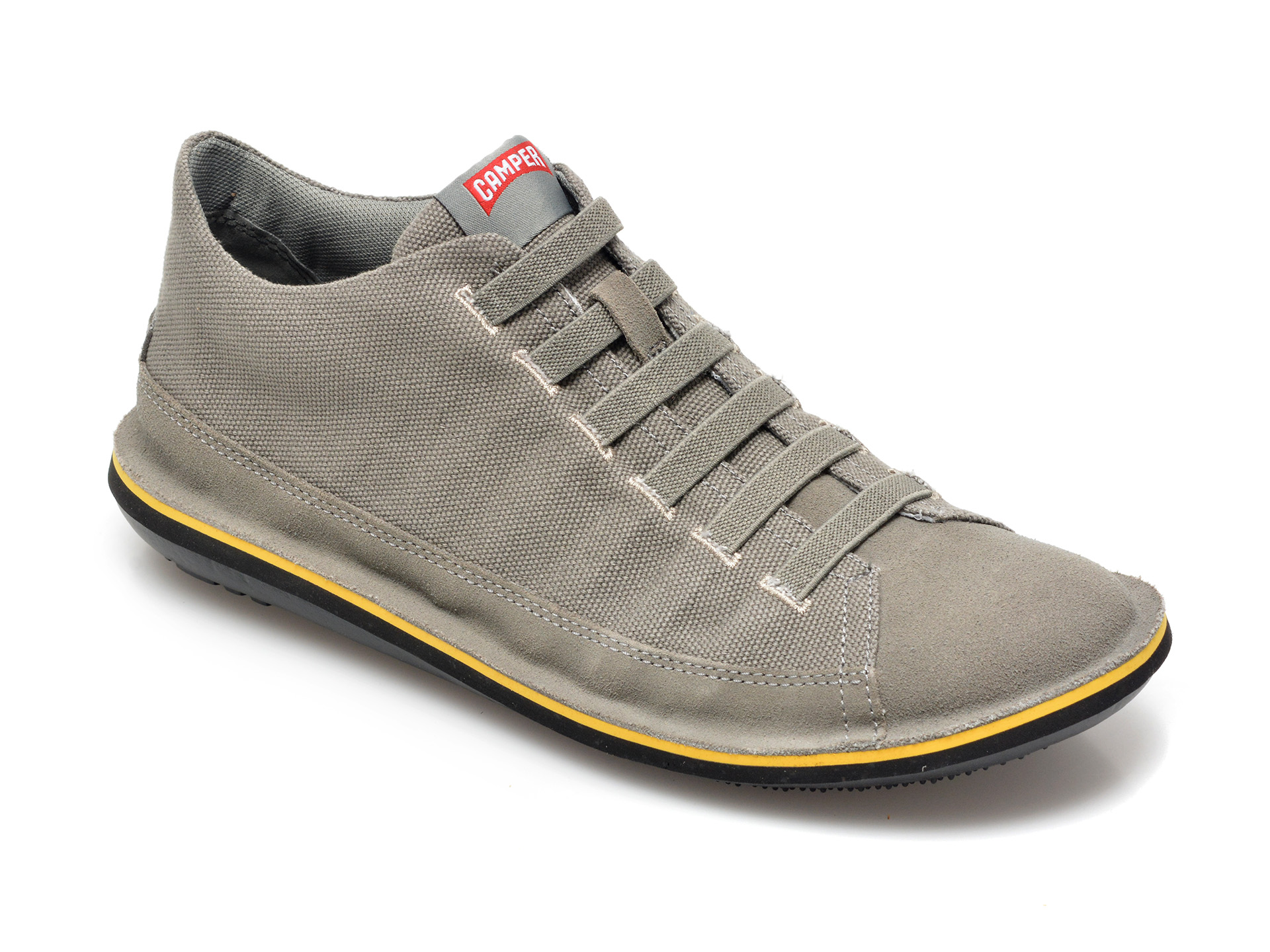 Pantofi CAMPER gri, 36791, din material textil si piele naturala Camper imagine 2022 13clothing.ro