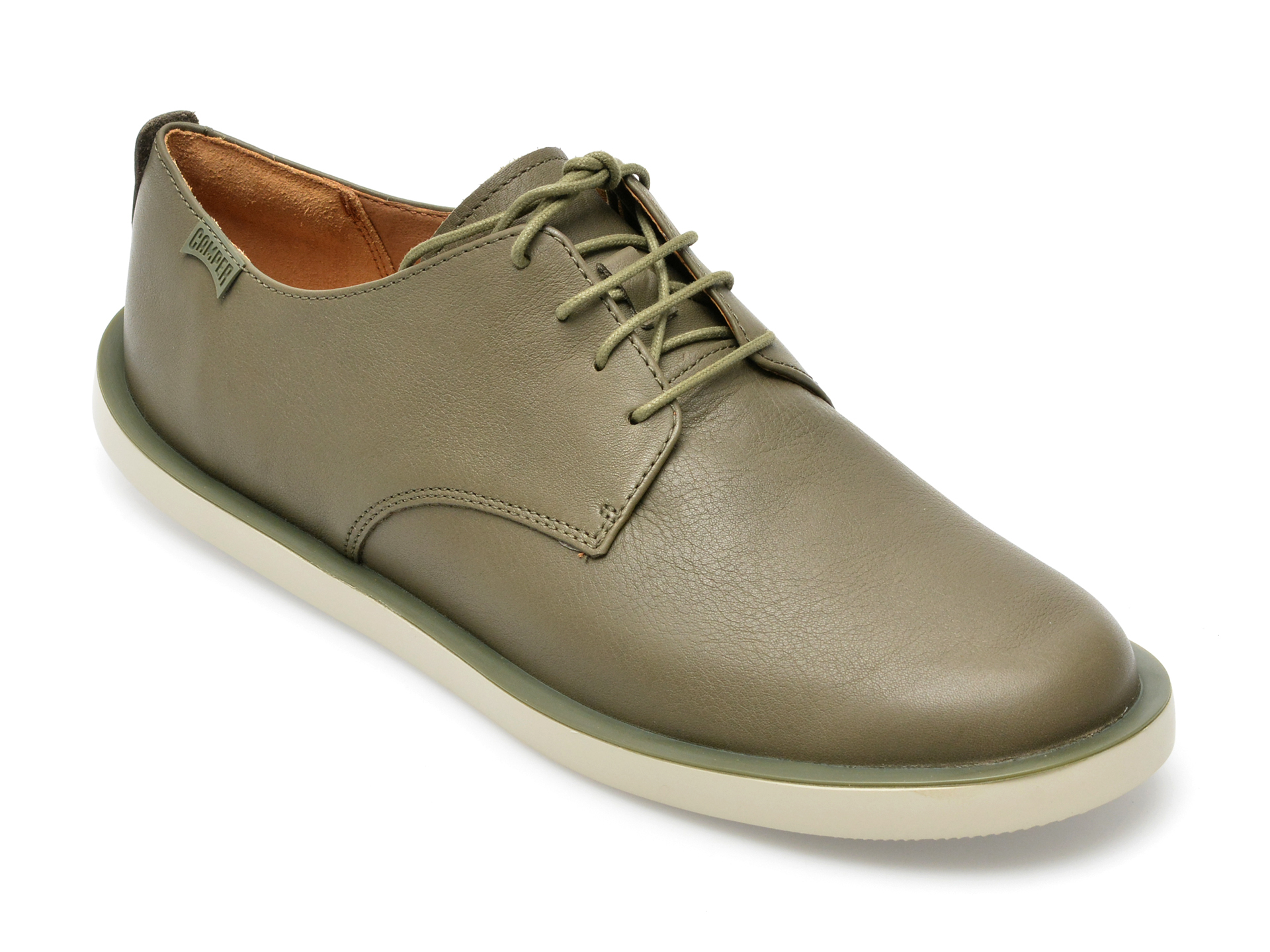 Pantofi CAMPER kaki, K100669, din piele naturala /barbati/pantofi