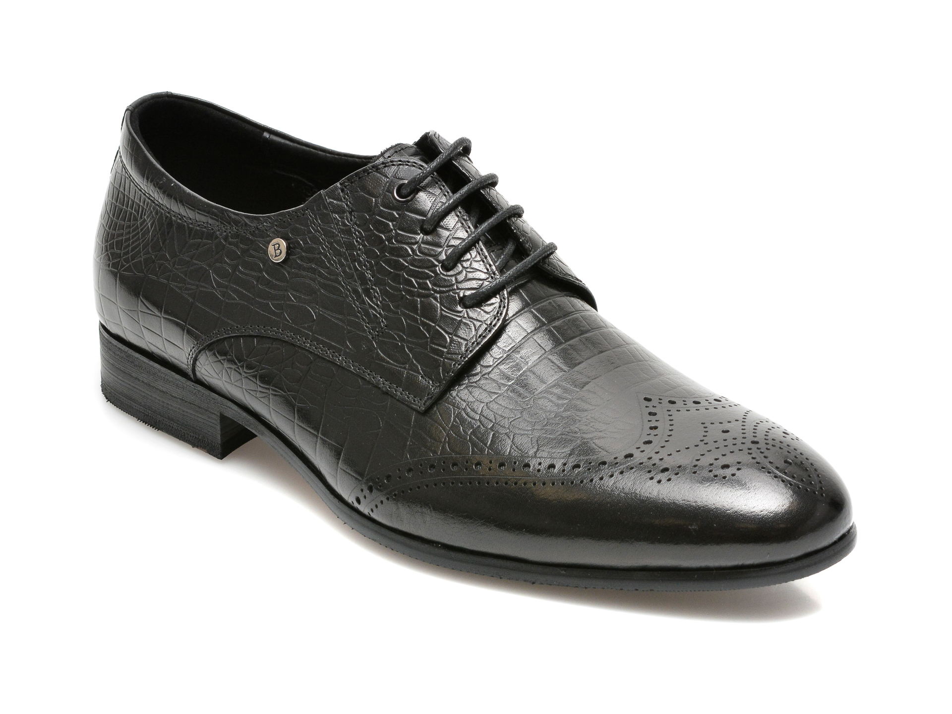 Pantofi CARIBU negri, F335613, din piele naturala CARIBU CARIBU