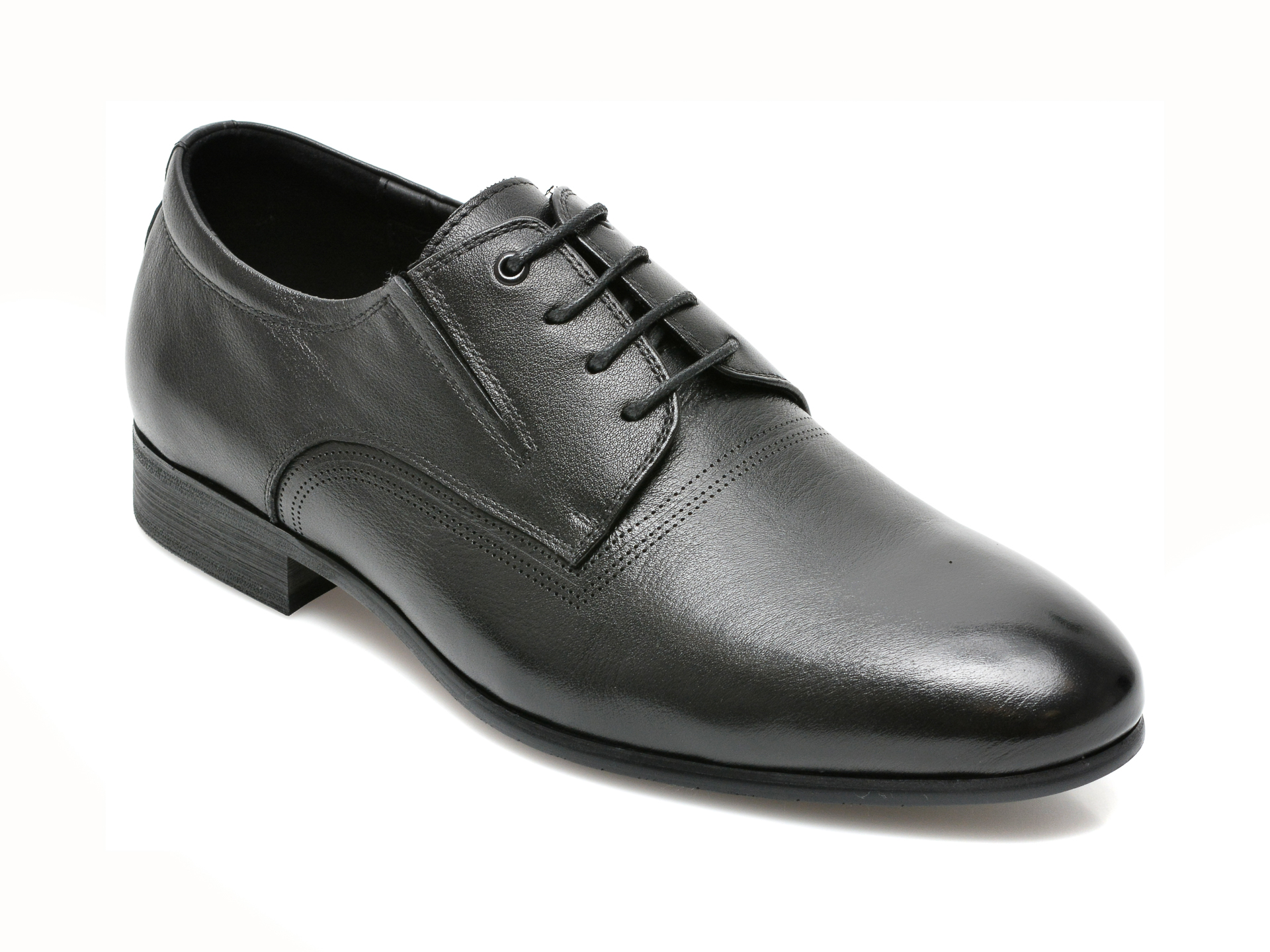 Pantofi CARIBU negri, F335692, din piele naturala CARIBU