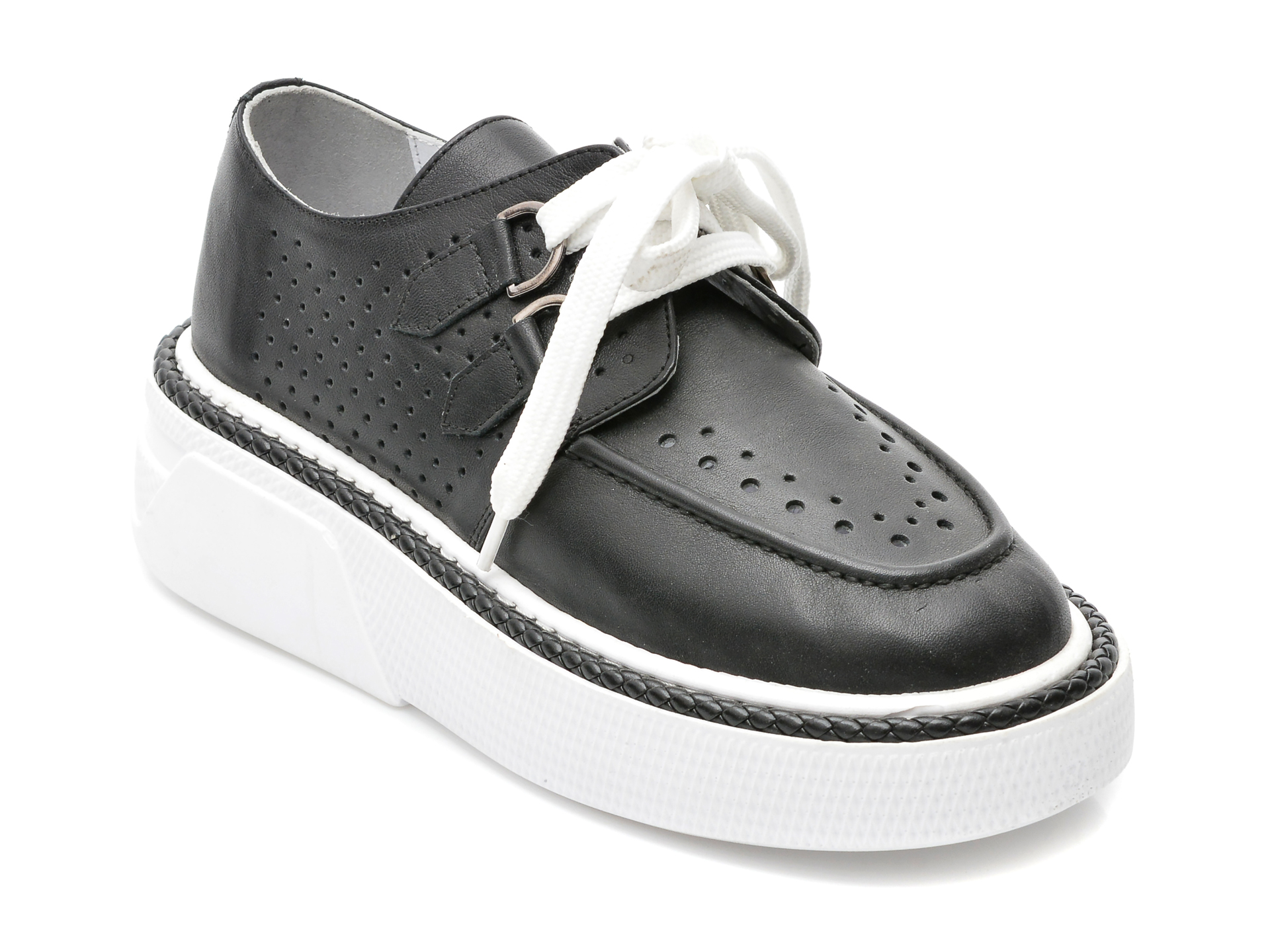 Pantofi CASSIDO negri, 123, din piele naturala /femei/pantofi