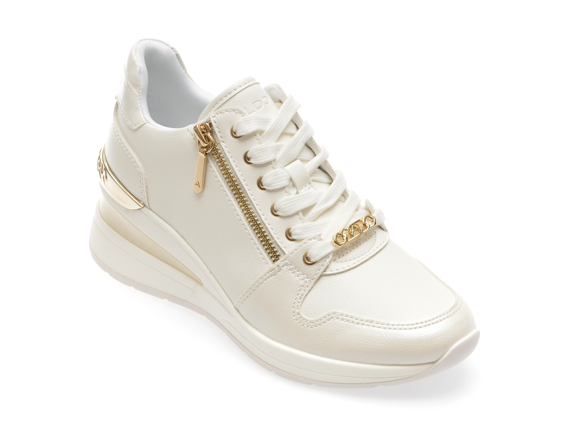 Pantofi casual ALDO albi, 13449892, din piele ecologica