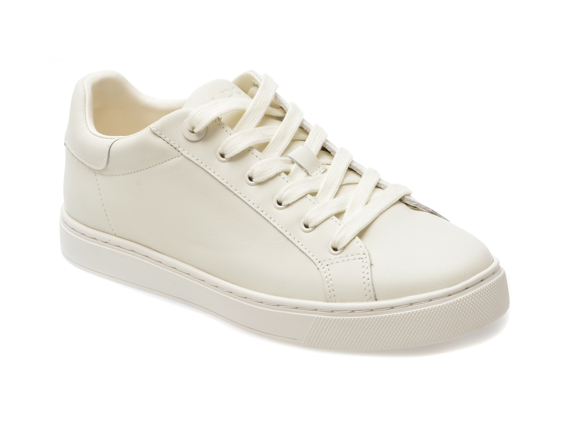 Pantofi casual ALDO albi, 13542969, din piele naturala