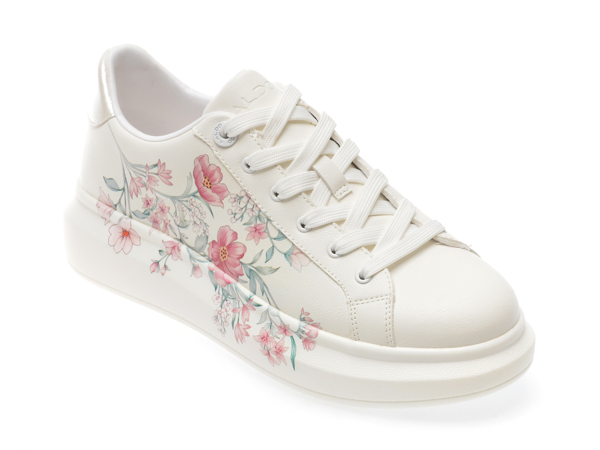 Pantofi casual ALDO albi, 13773259, din piele ecologica
