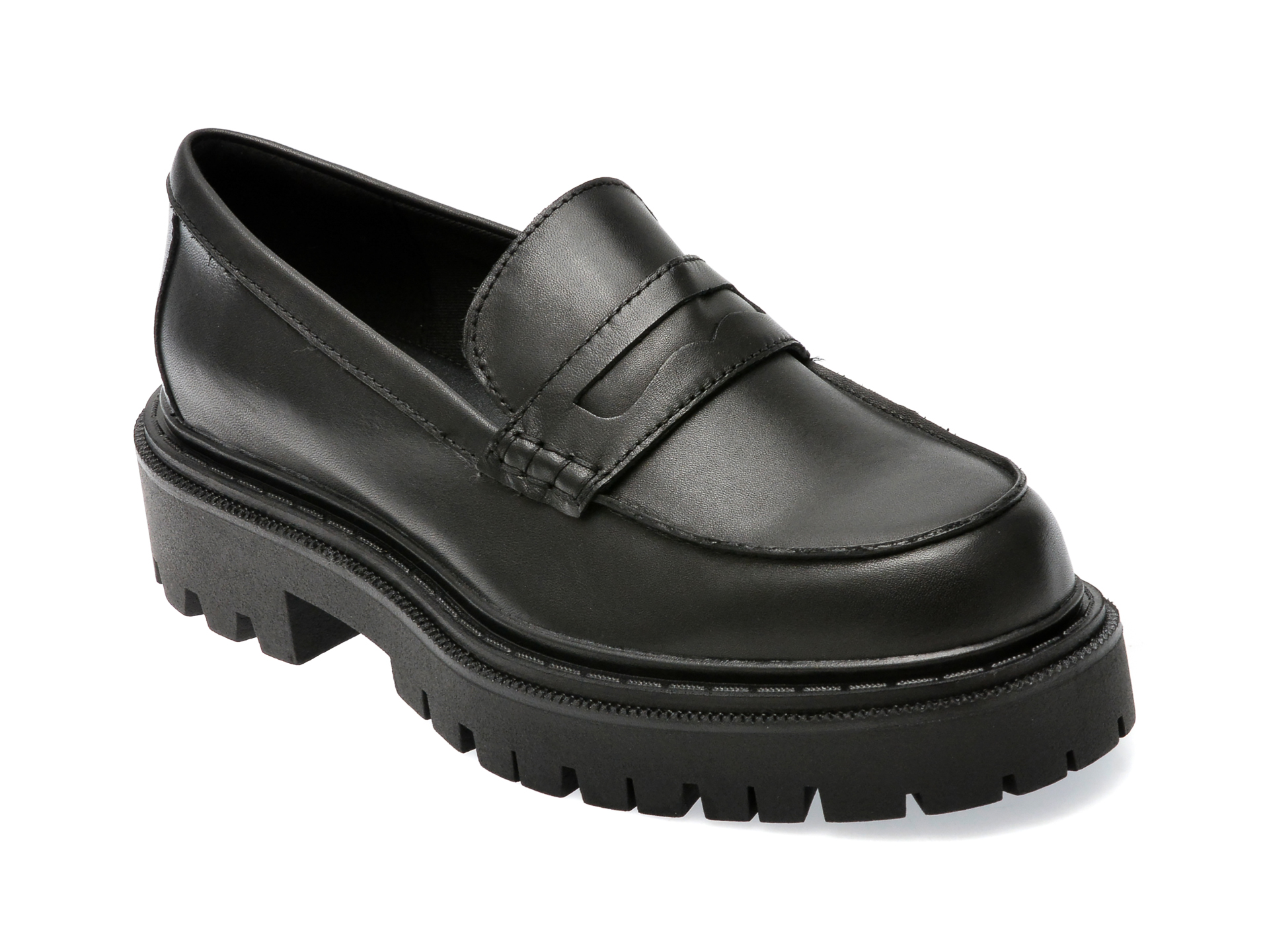 Pantofi casual ALDO negri, BIGSTRUT009, din piele naturala