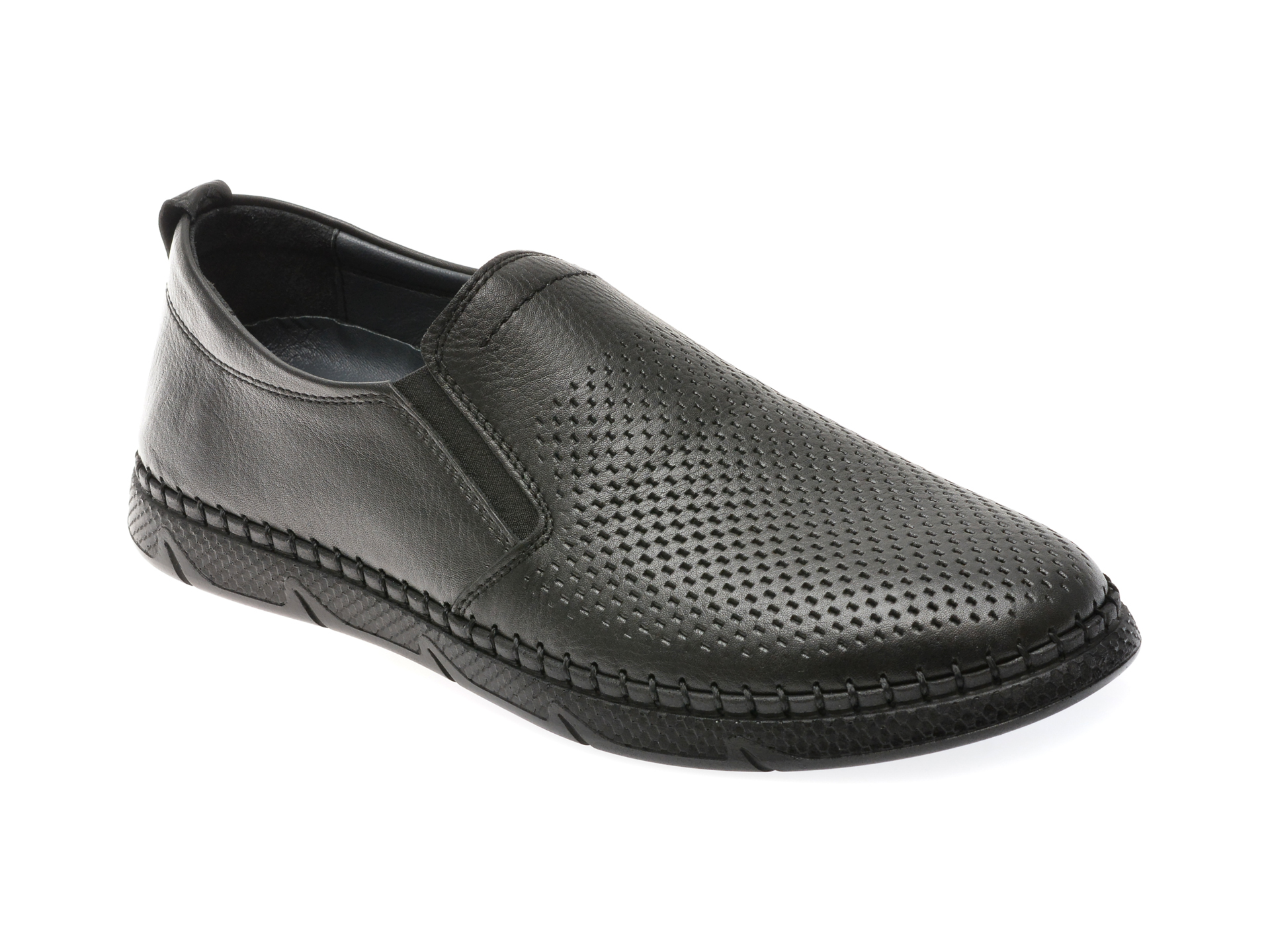 Pantofi casual AXXELLL negri, KPC15, din piele naturala