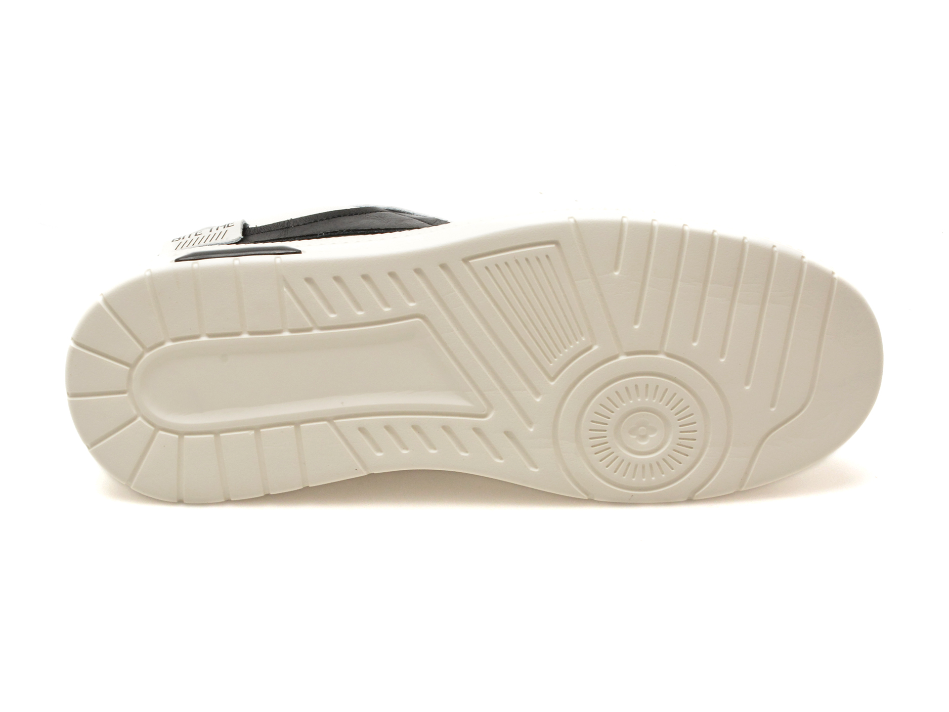 Pantofi Casual BITE THE BULLET alb-negru, K900, din piele naturala