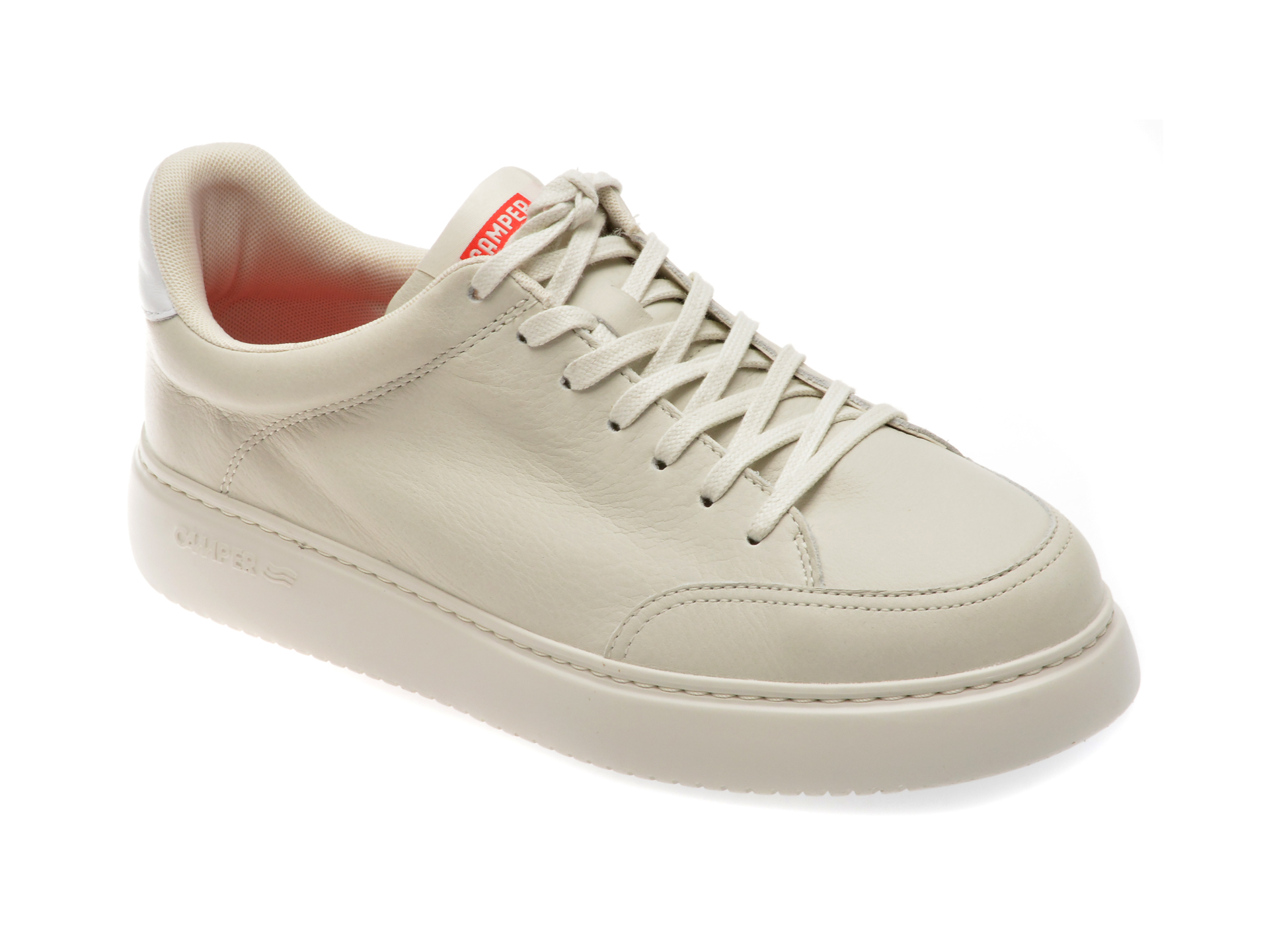 Pantofi casual CAMPER albi, K100841, din piele naturala