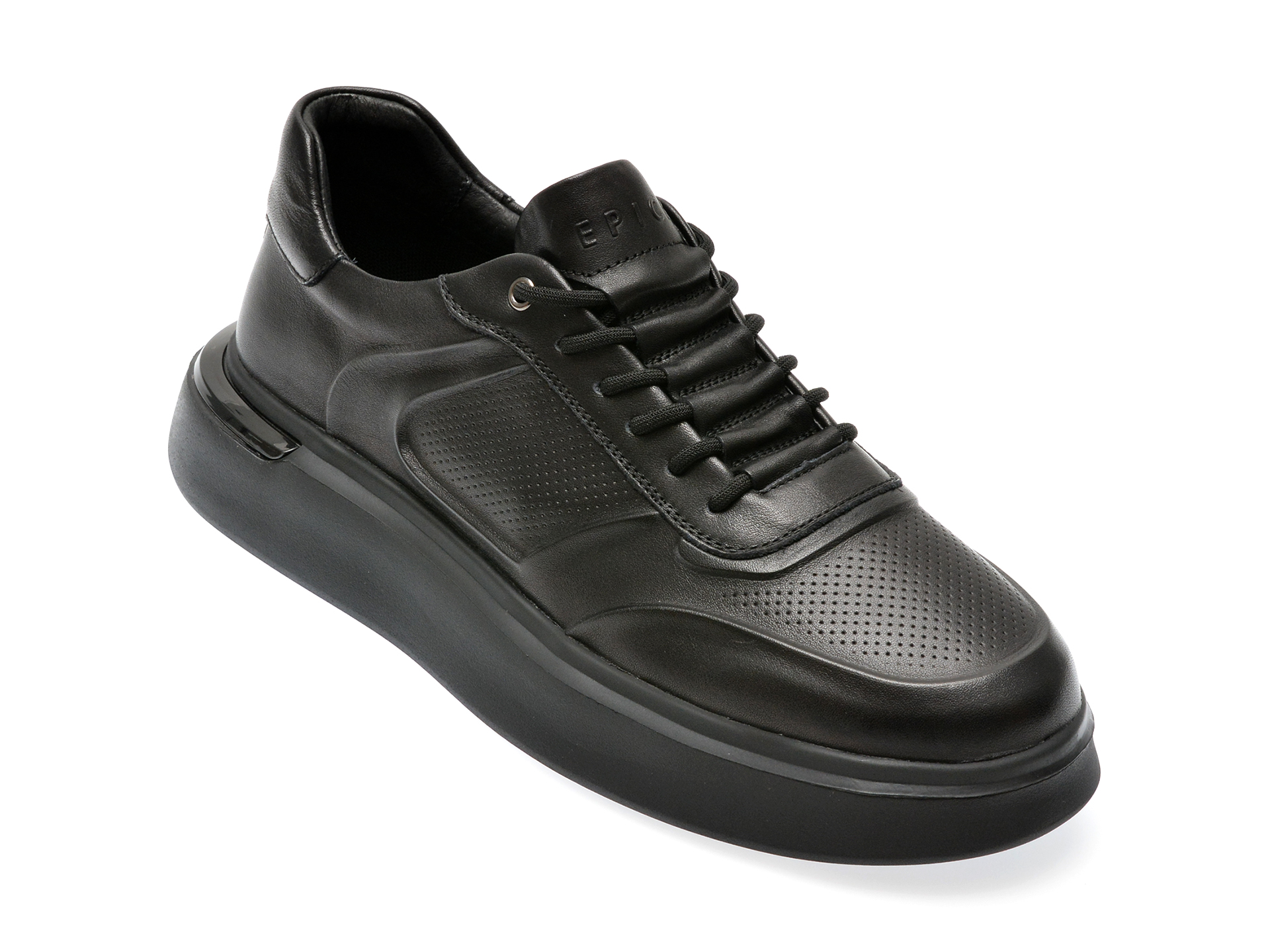 Pantofi casual EPICA negri, D3513, din piele naturala