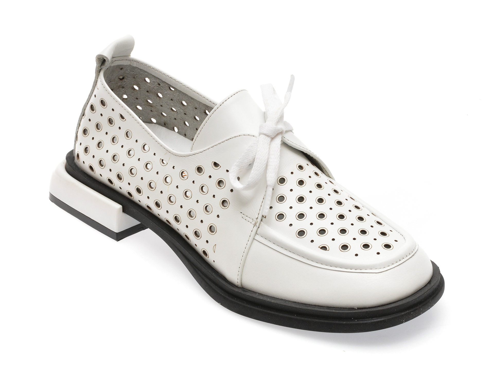 Pantofi casual FLAVIA PASSINI albi, 1373539, din piele naturala