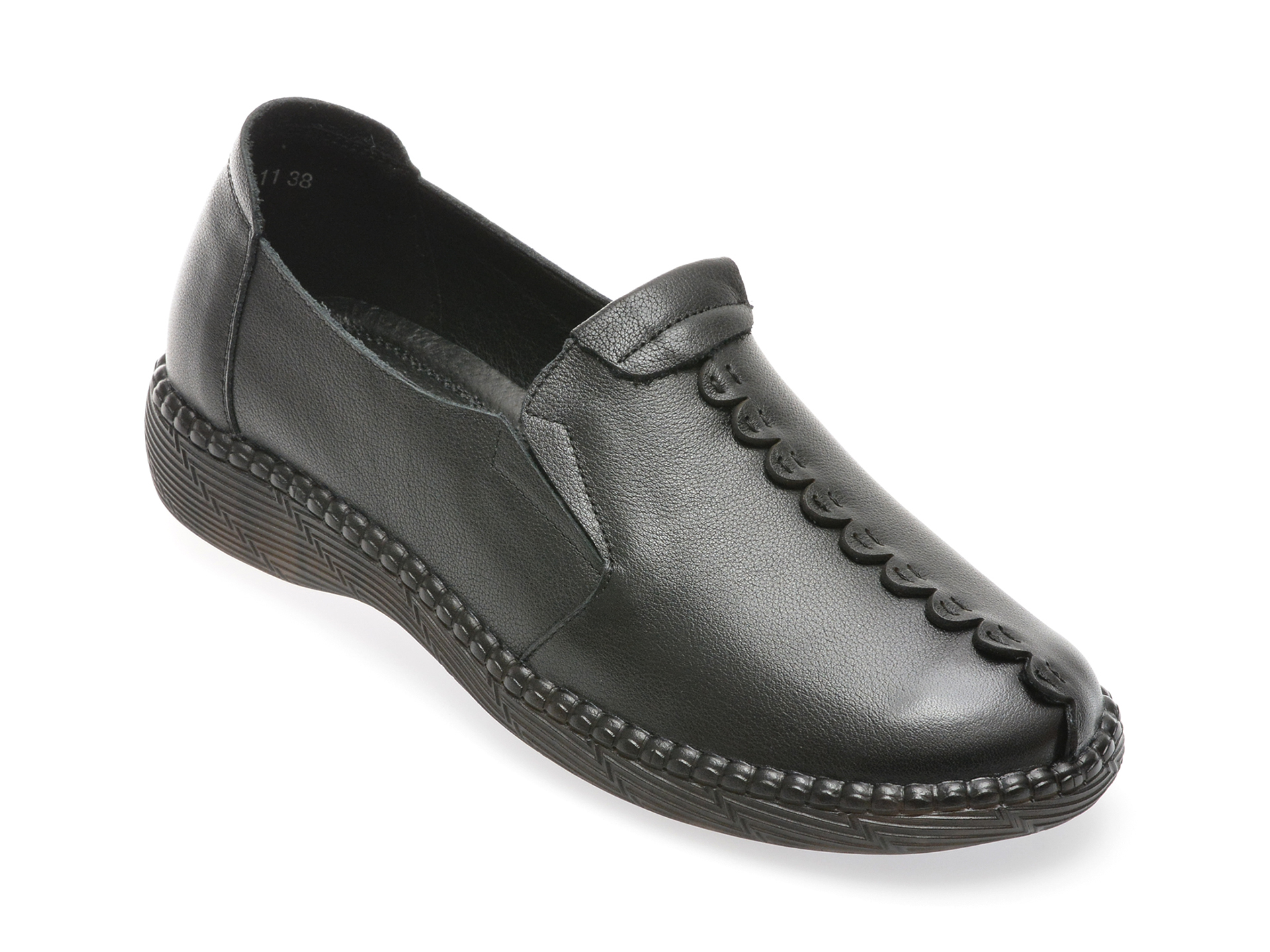 Pantofi casual FLAVIA PASSINI negri, 2112511, din piele naturala
