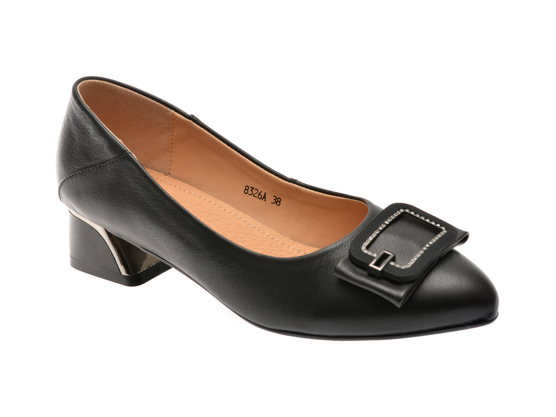 Pantofi casual FLAVIA PASSINI negri, 8326, din piele naturala