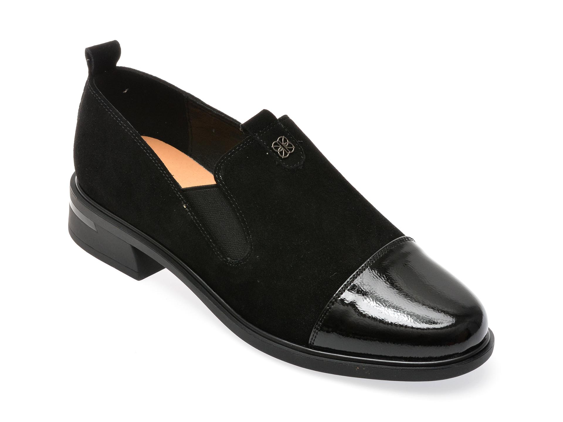 Pantofi casual FLAVIA PASSINI negri, V997G11, din piele intoarsa