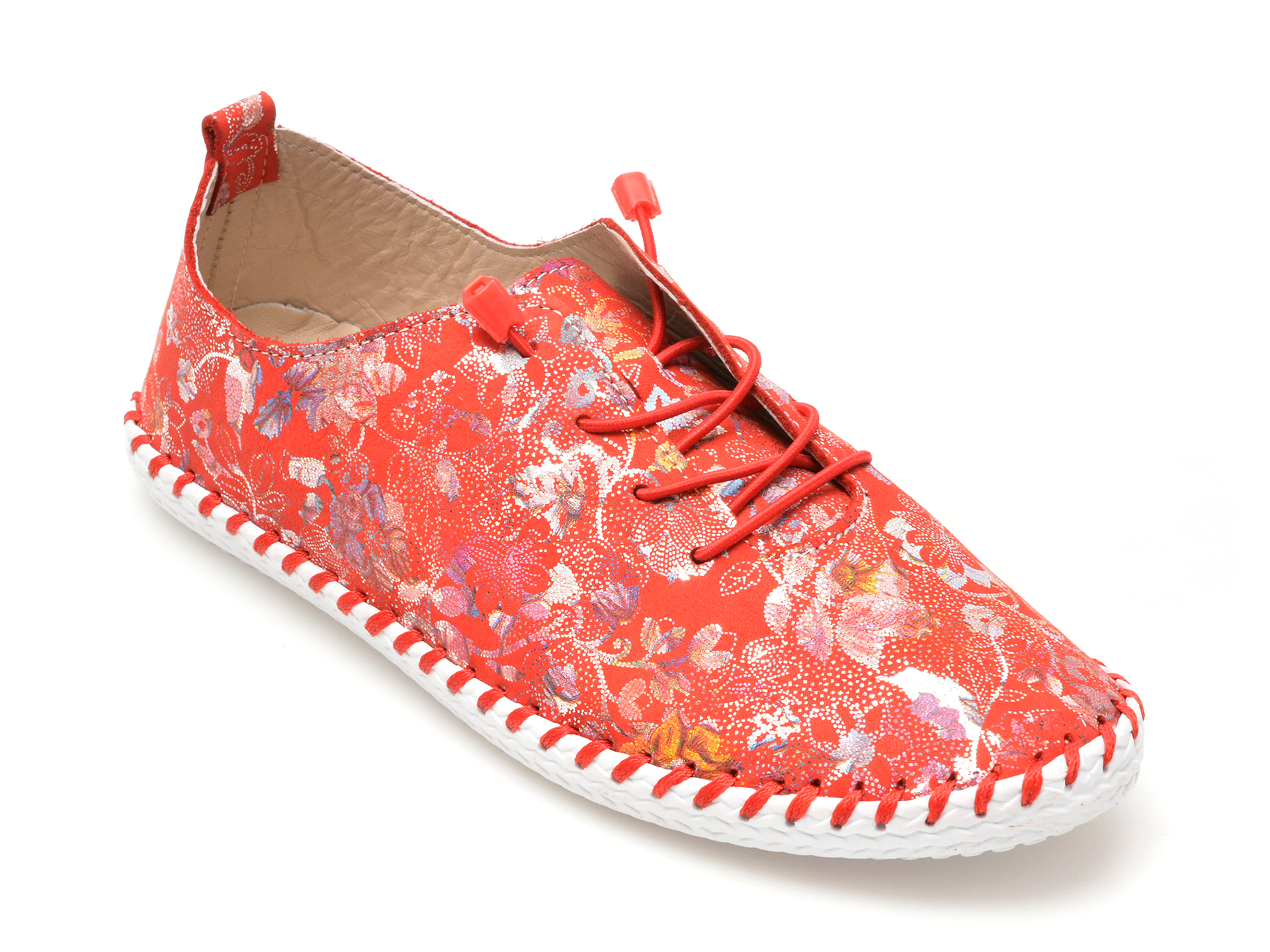 Pantofi casual FLAVIA PASSINI rosii, 2201622, din piele naturala