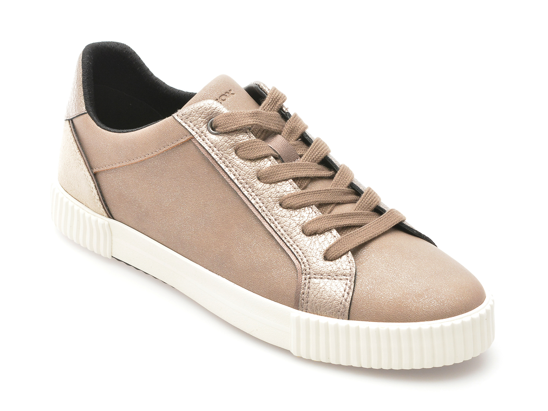 Pantofi casual GEOX bej, D466HC, din piele ecologica