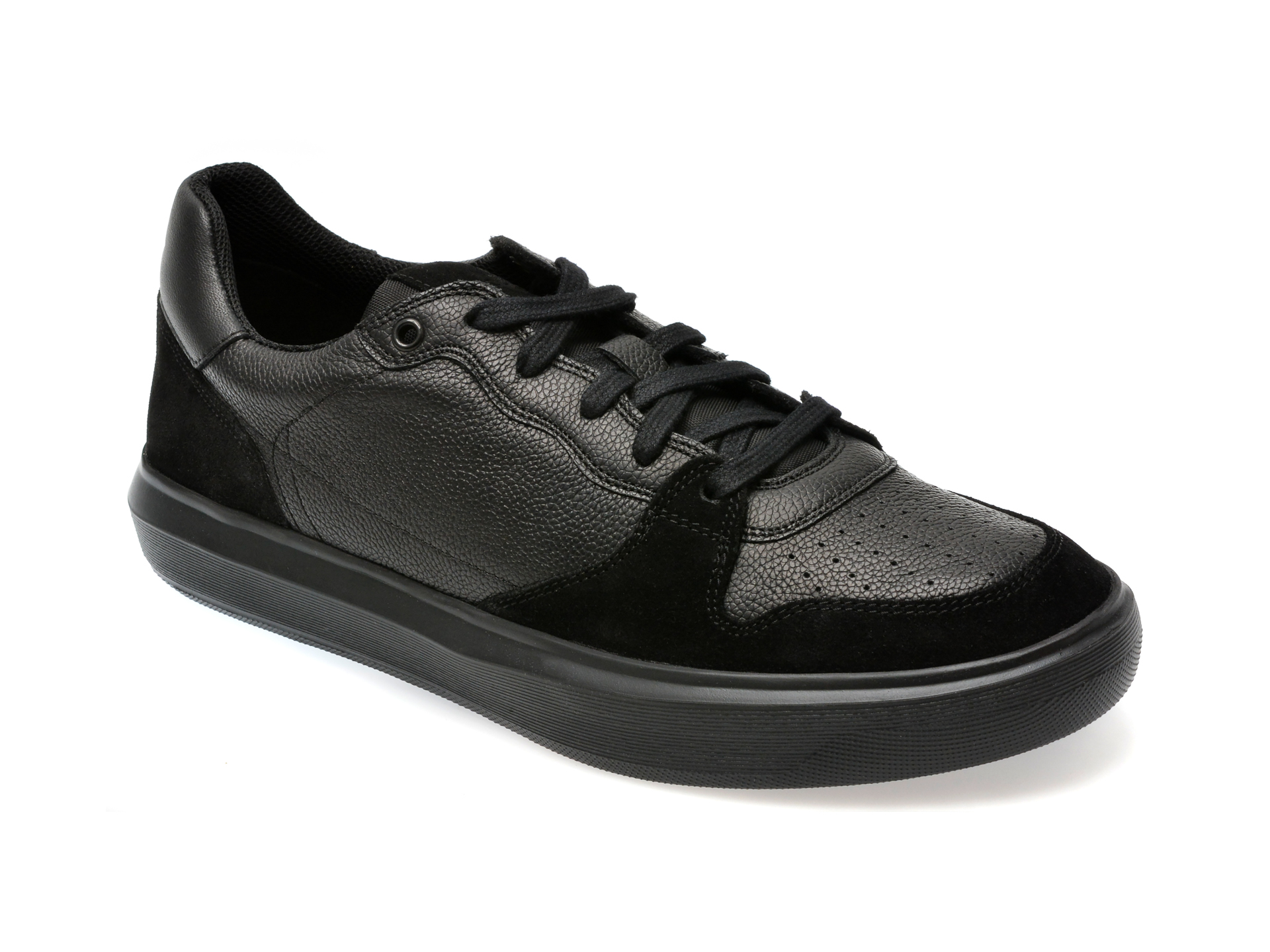 Pantofi casual GEOX negri, U455WB, din piele naturala
