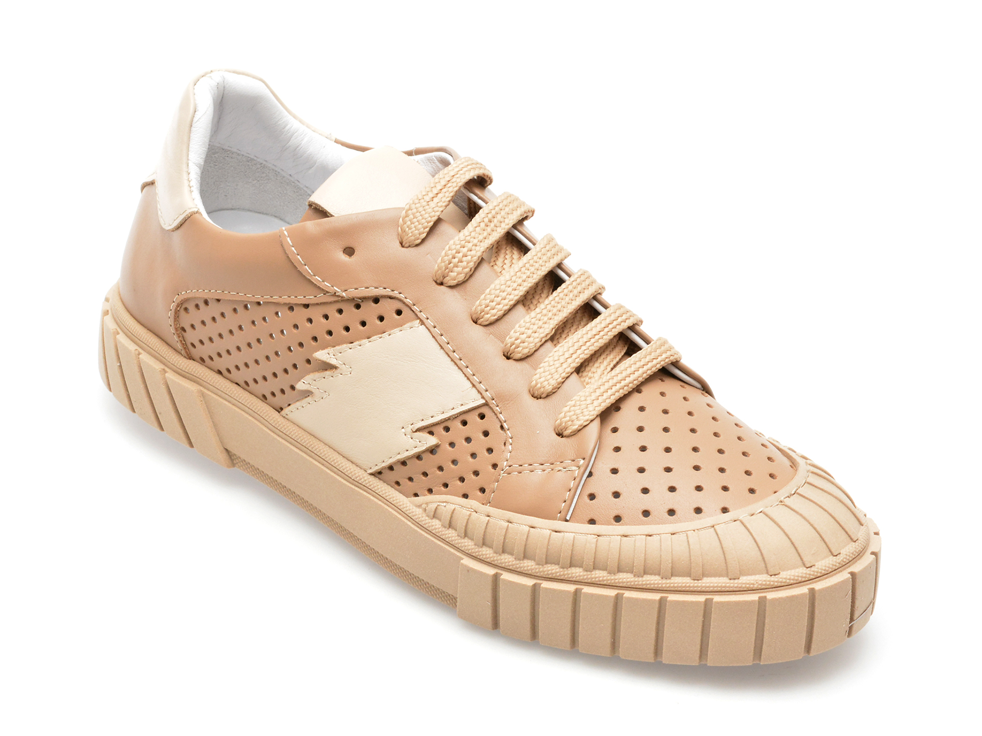 Pantofi casual GOLD DEER maro, 1187081, din piele naturala