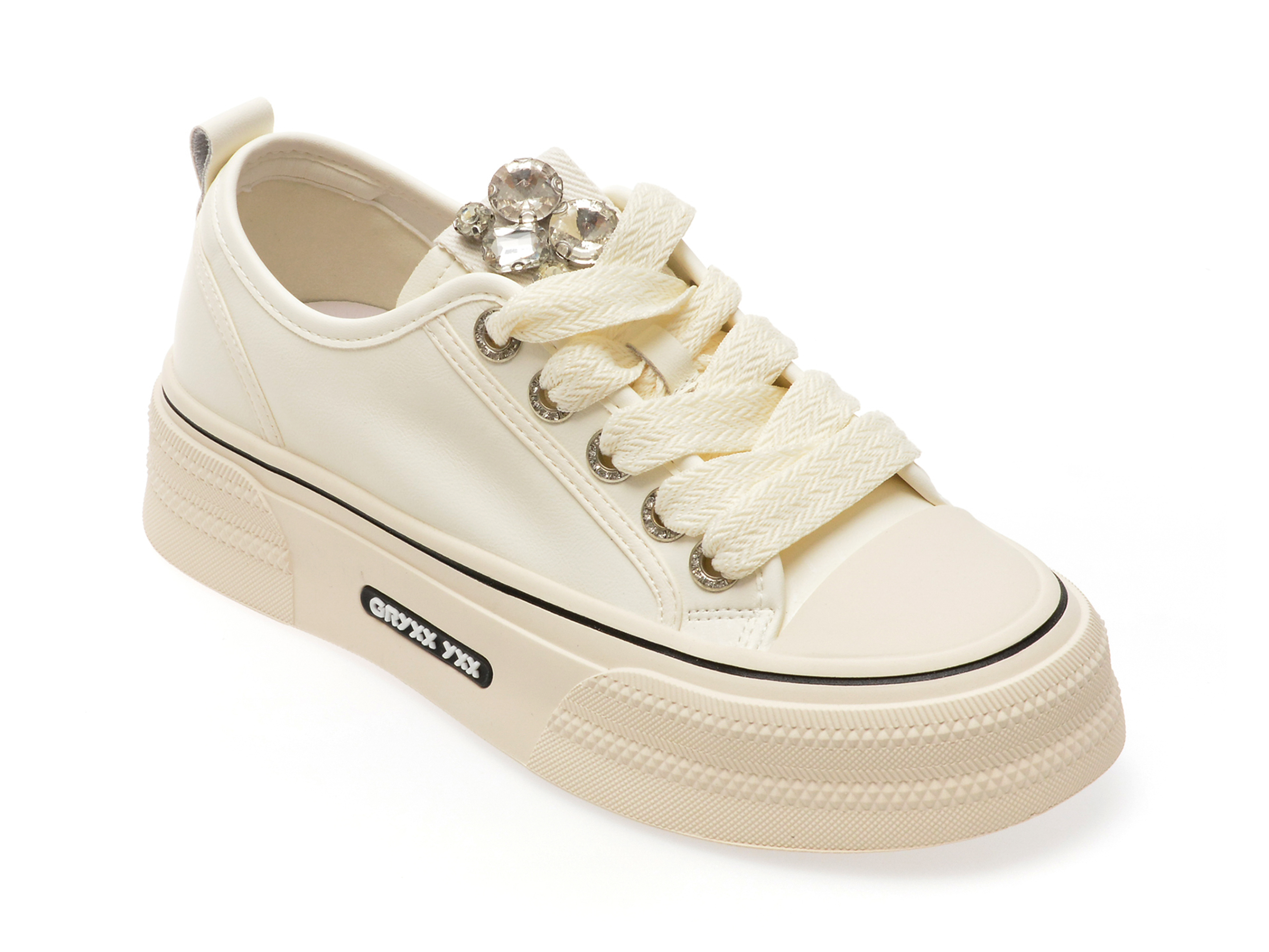 Pantofi casual GRYXX albi, 2121, din piele naturala