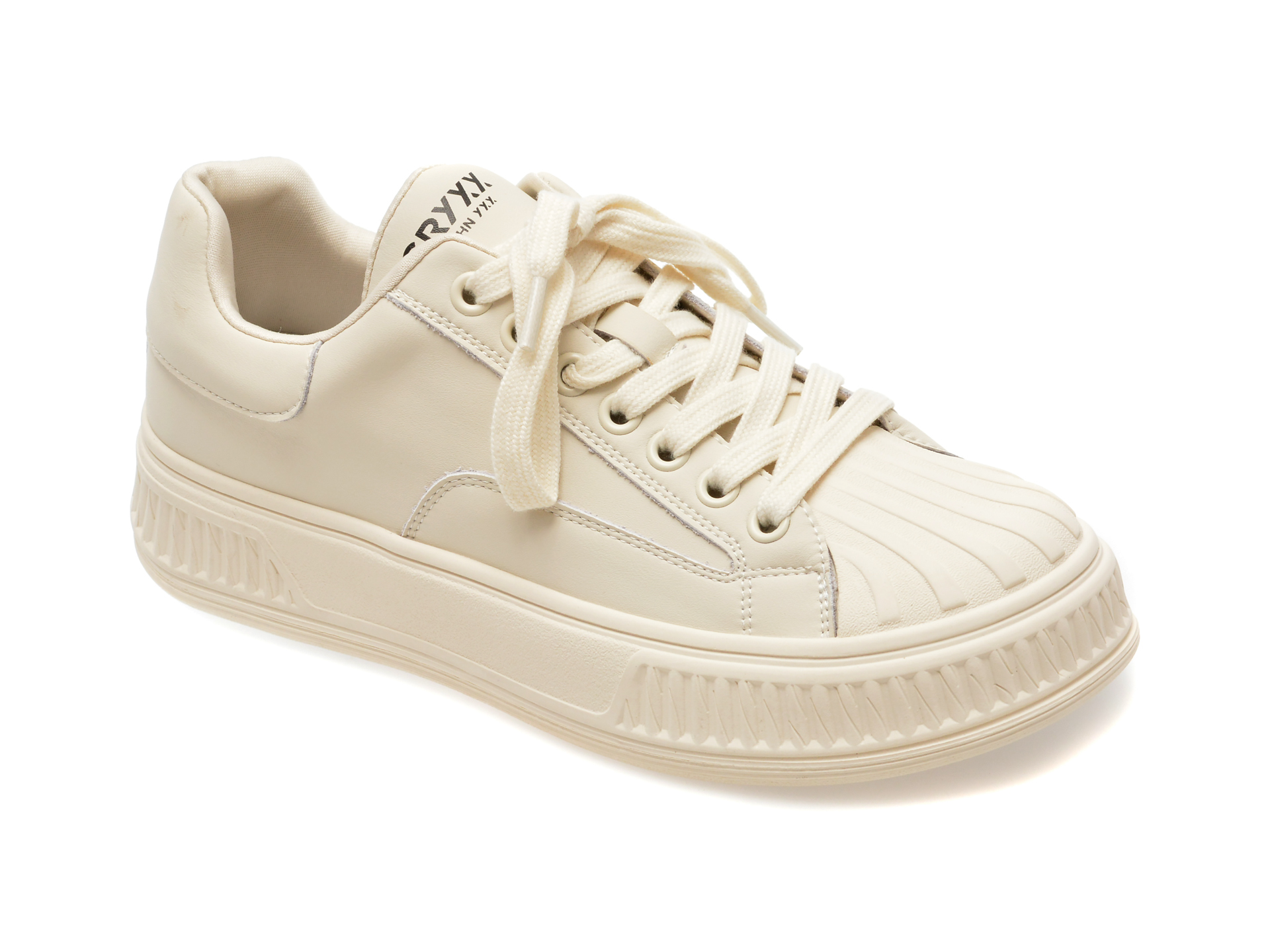 Pantofi casual GRYXX albi, 23099, din piele naturala