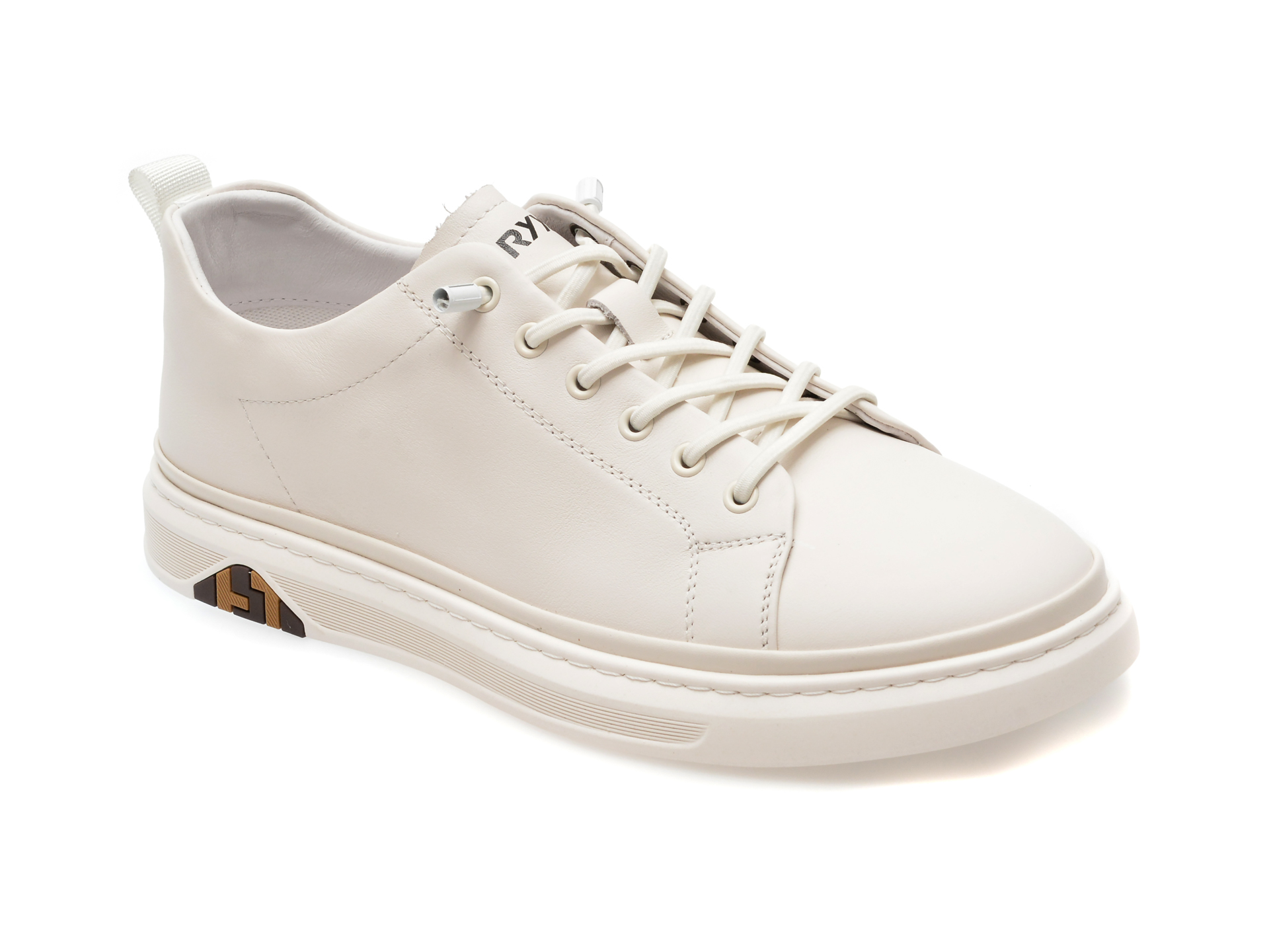 Pantofi casual GRYXX albi, 300010, din piele naturala