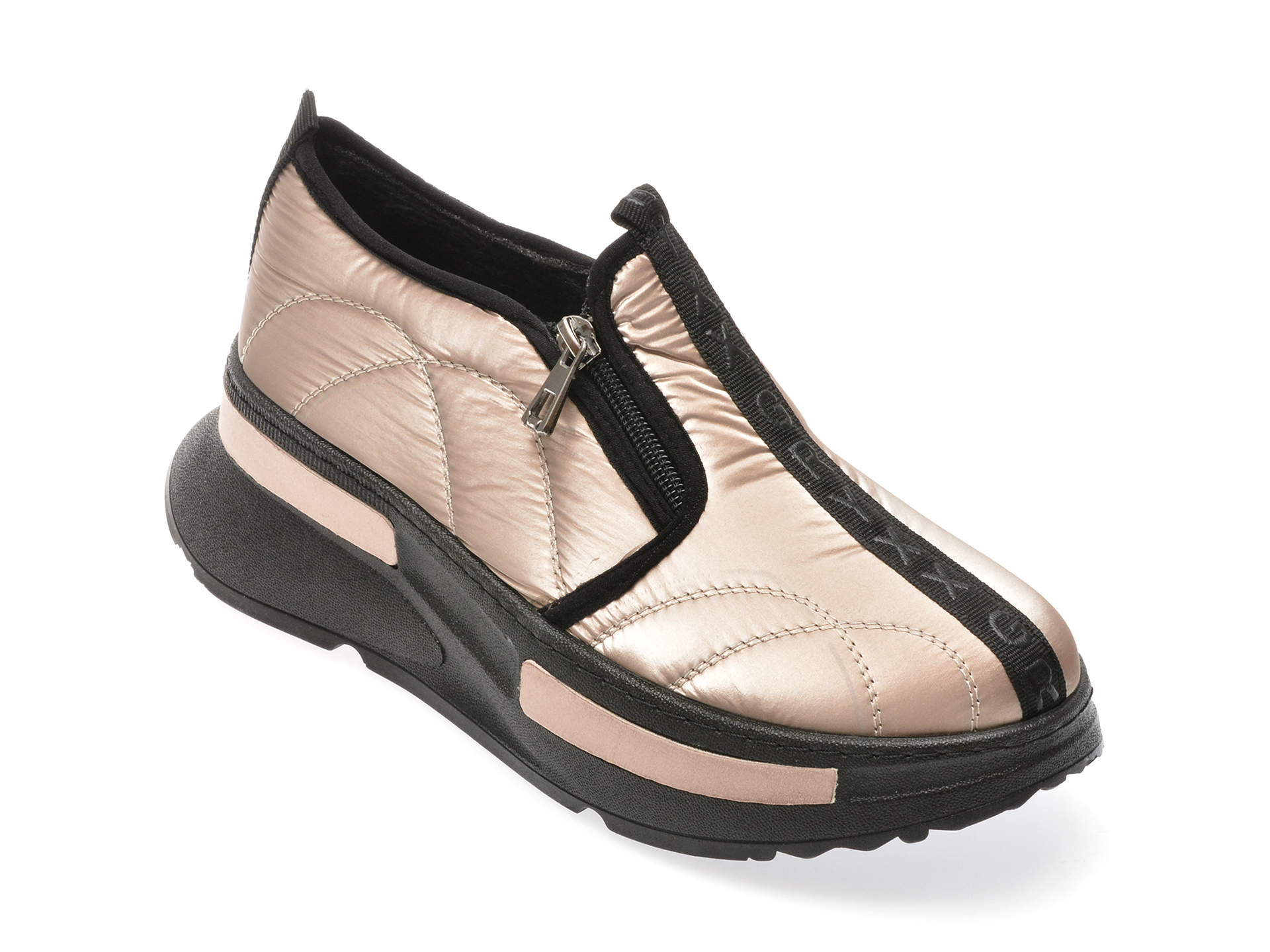 Pantofi casual GRYXX aurii, 2284, din material textil