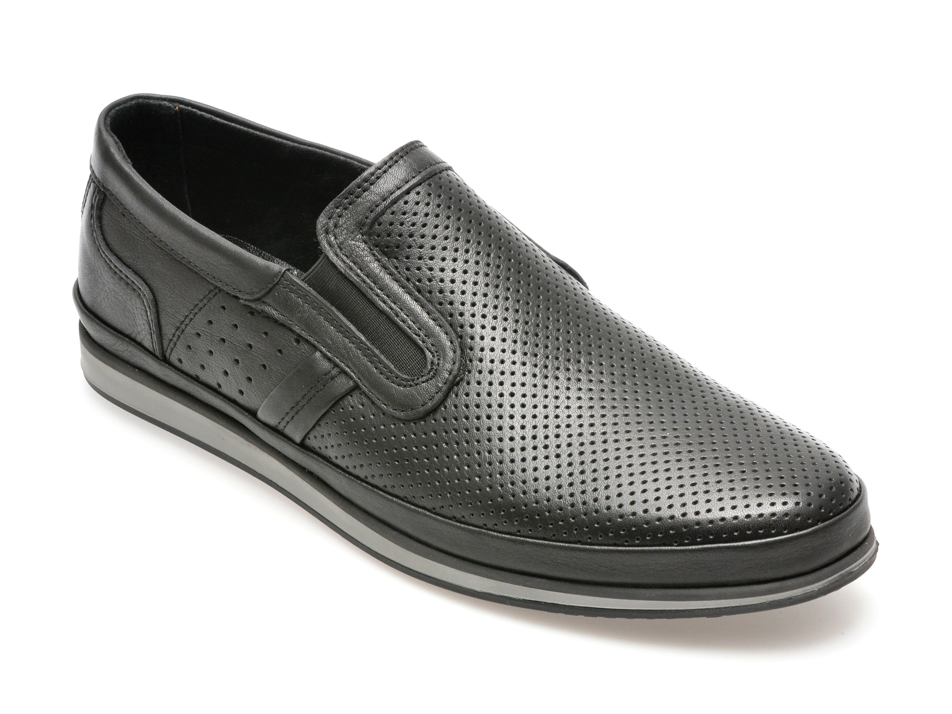 Pantofi casual GRYXX negri, M6303, din piele naturala