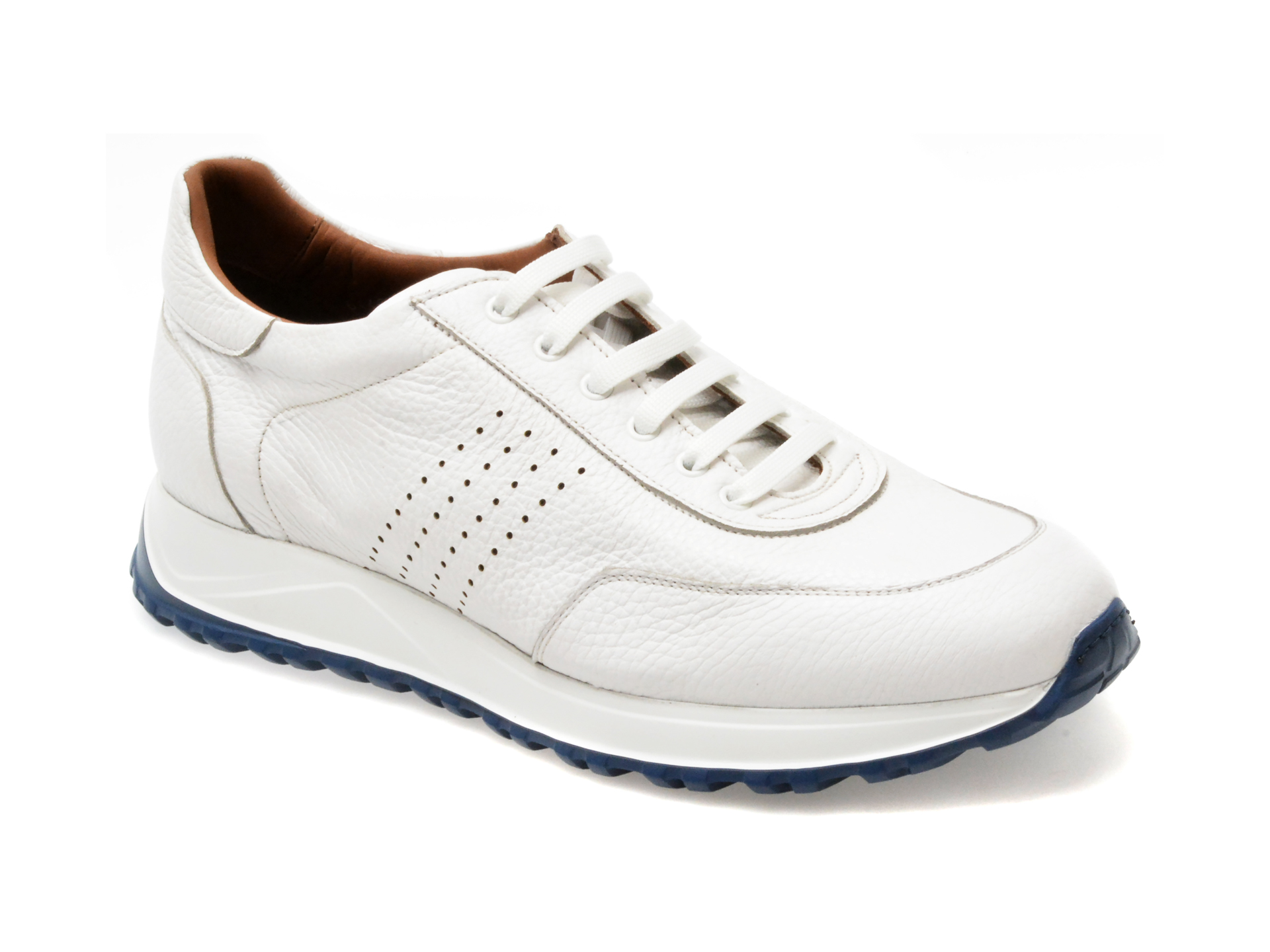 Pantofi casual LE COLONEL albi, 64354, din piele naturala