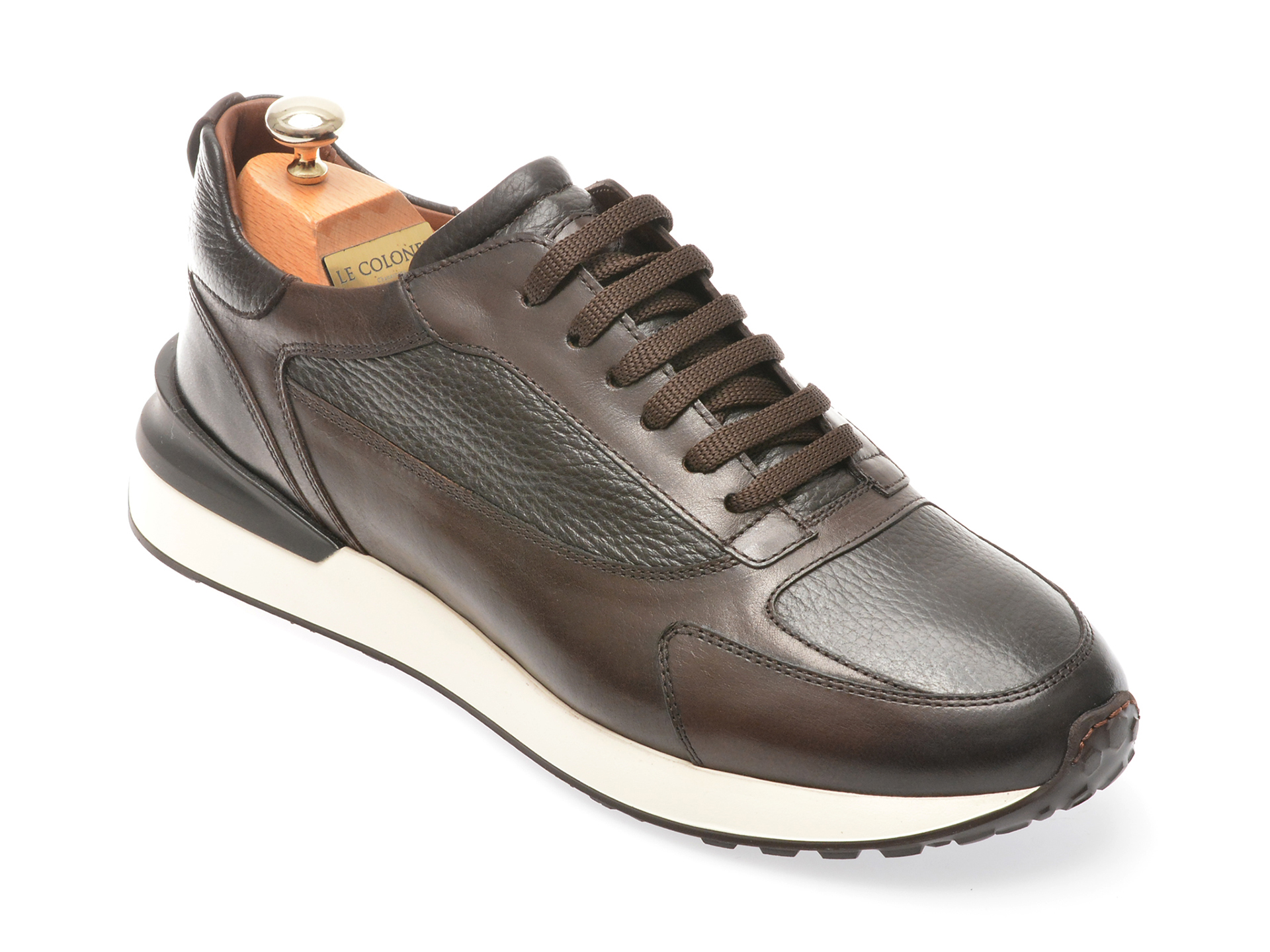 Pantofi casual LE COLONEL maro, 66437, din piele naturala