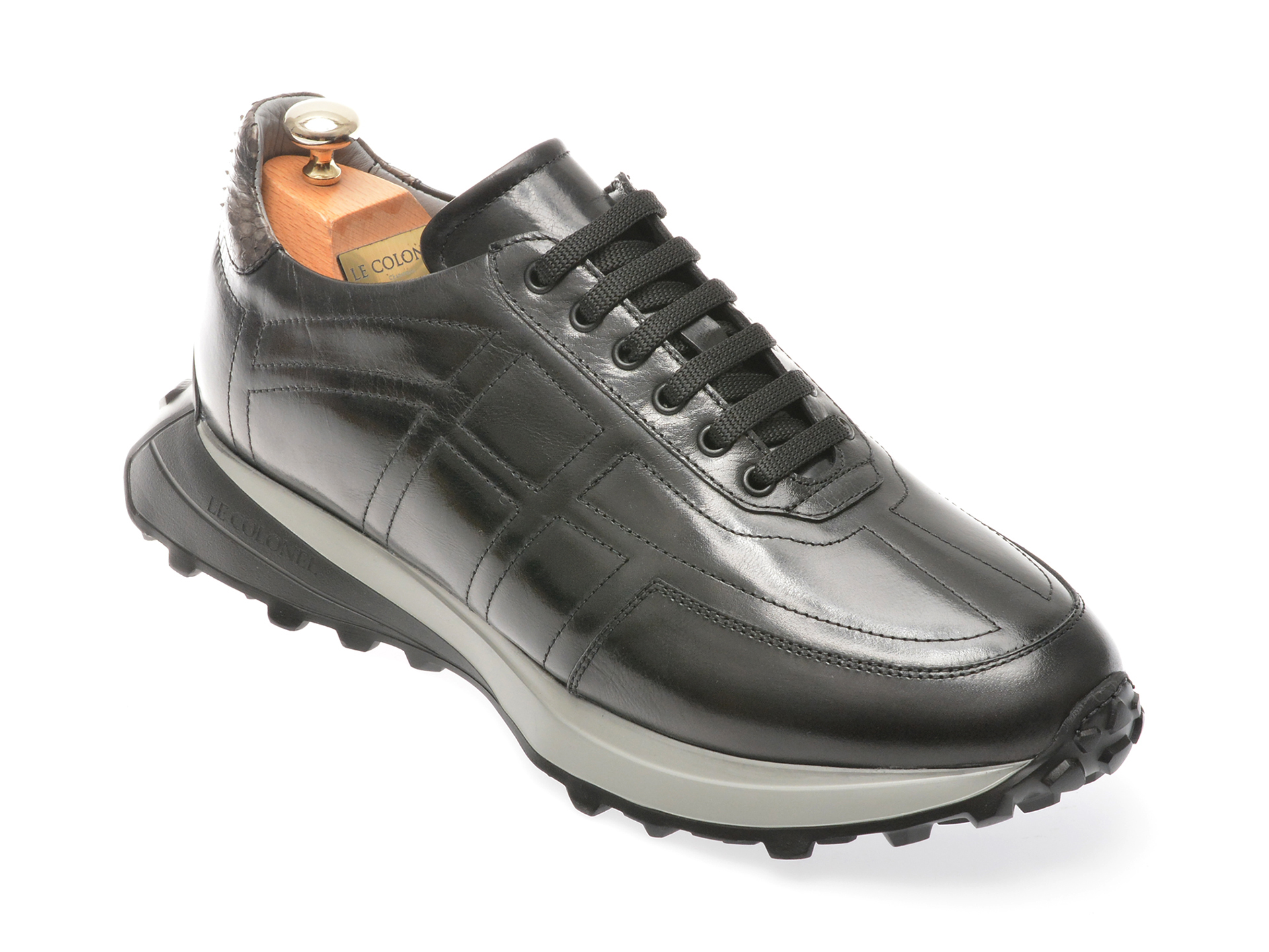 Pantofi casual LE COLONEL negri, 66709, din piele naturala