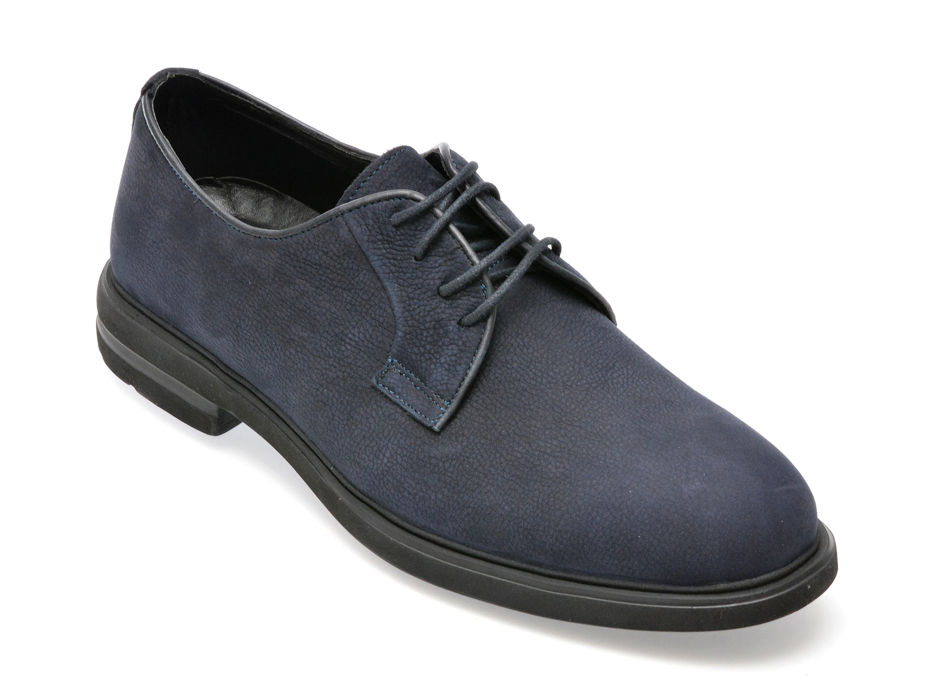 Pantofi casual OTTER bleumarin, E1801, din nabuc
