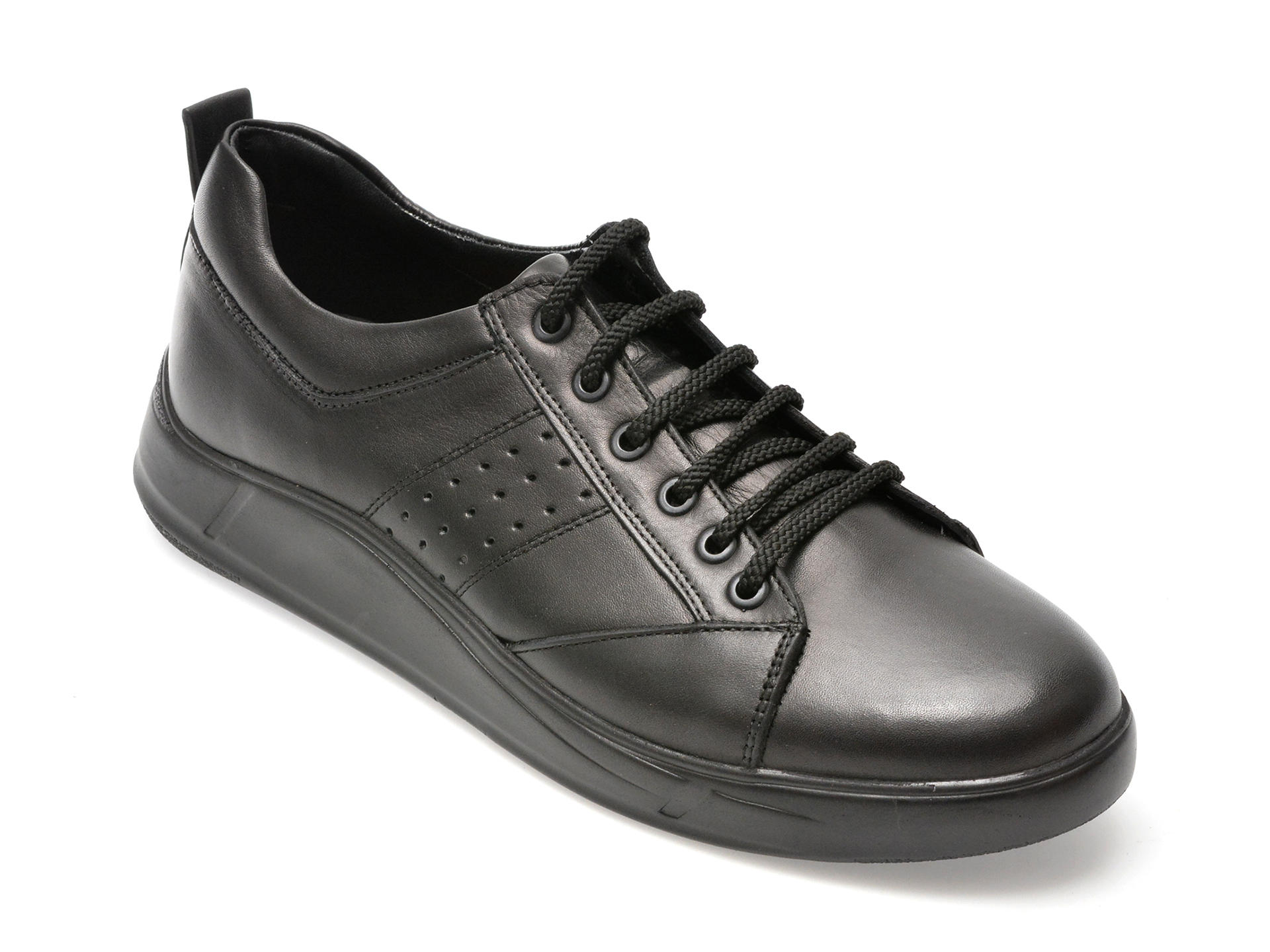 Pantofi casual OTTER negri, 2055271, din piele naturala