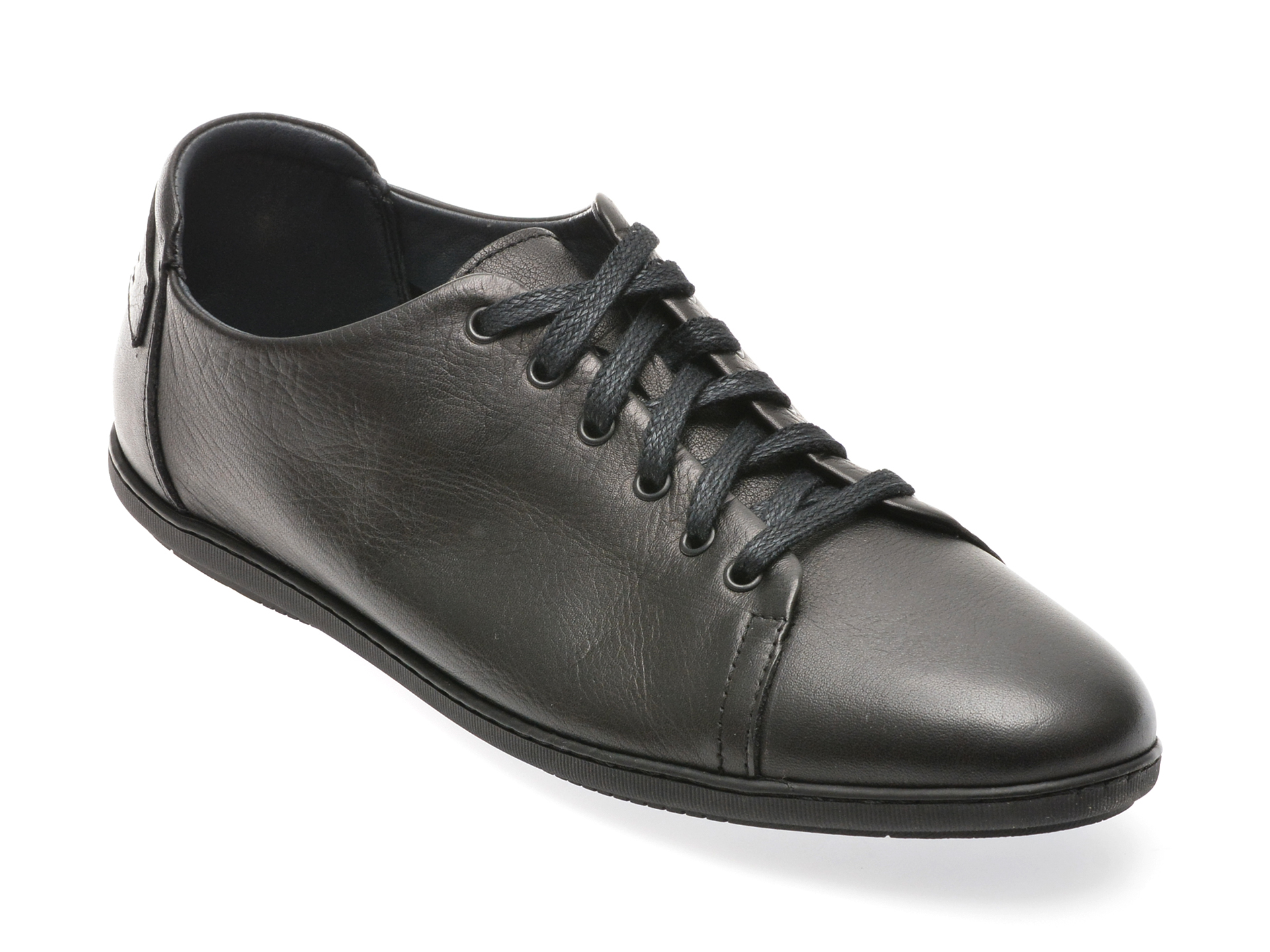 Pantofi casual OTTER negri, 33812, din piele naturala