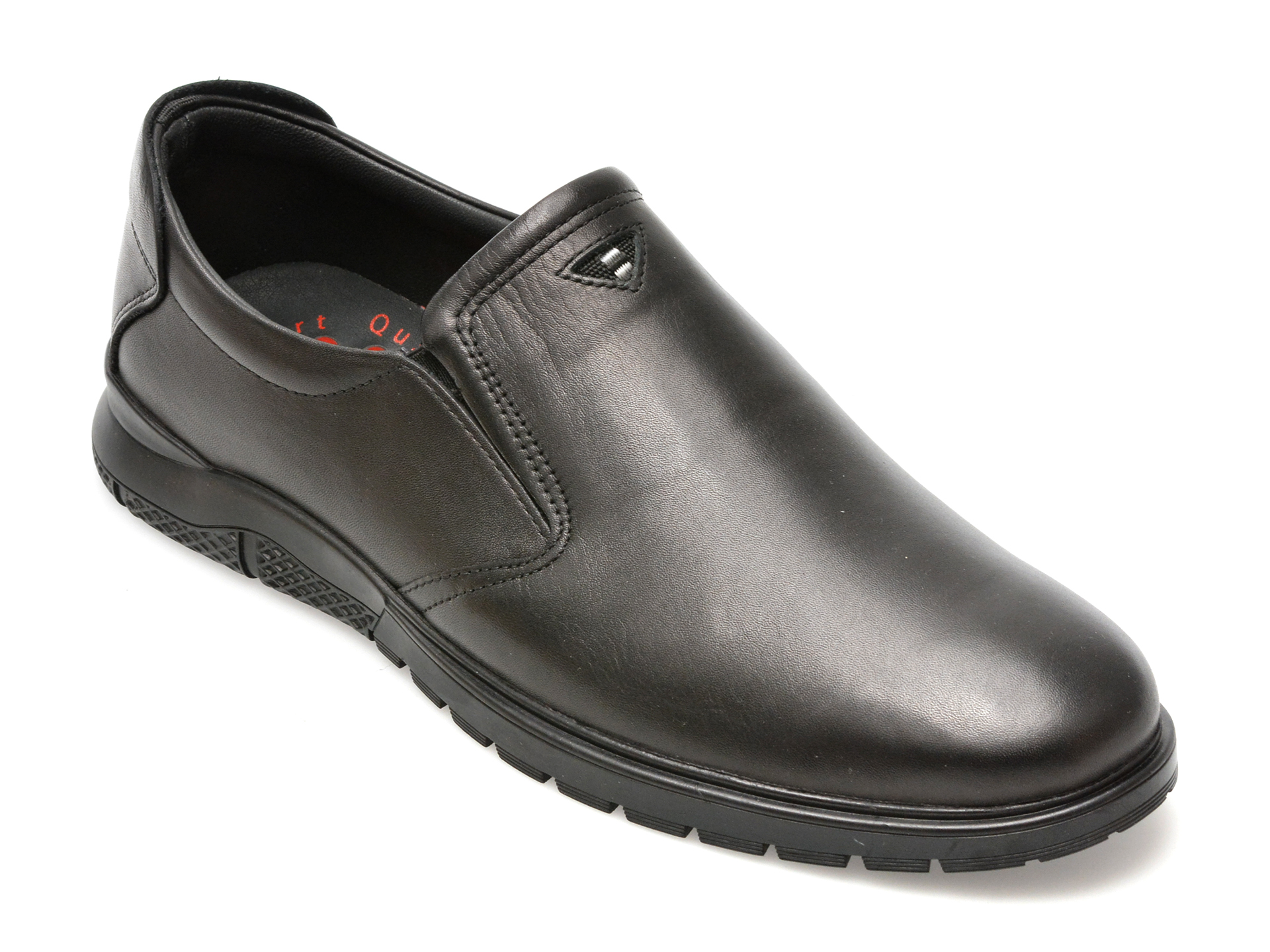 Pantofi casual OTTER negri, 556, din piele naturala